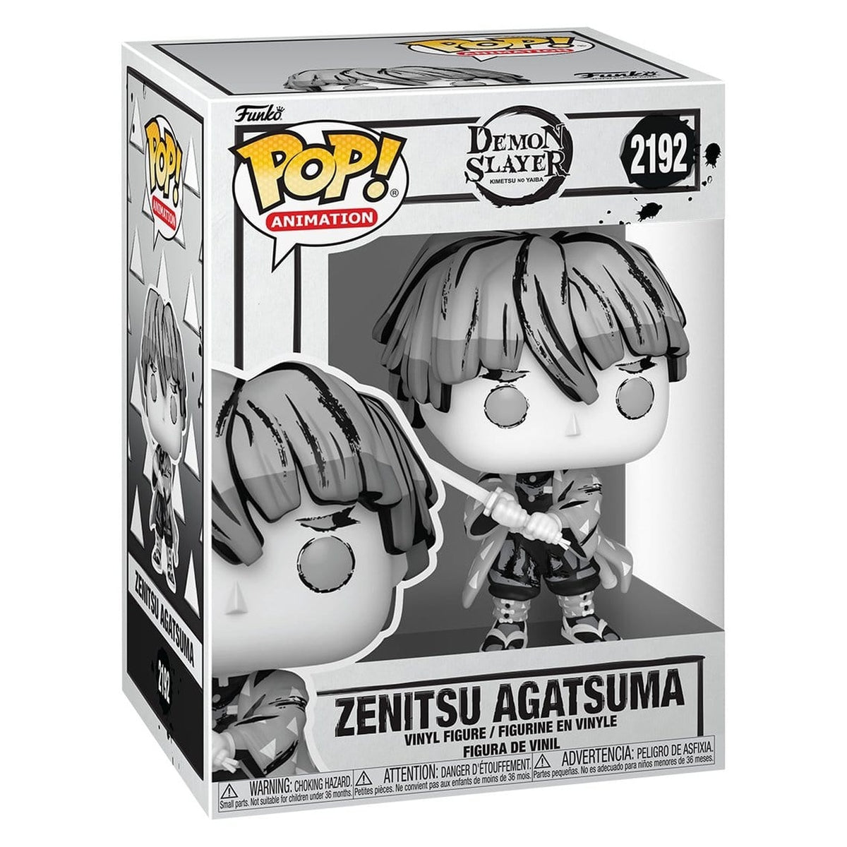 Imagen del producto Demon Slayer: Kimetsu no Yaiba POP! Animation Figura de Vinilo Zenitsu (Sumi-Ink) 9 cm