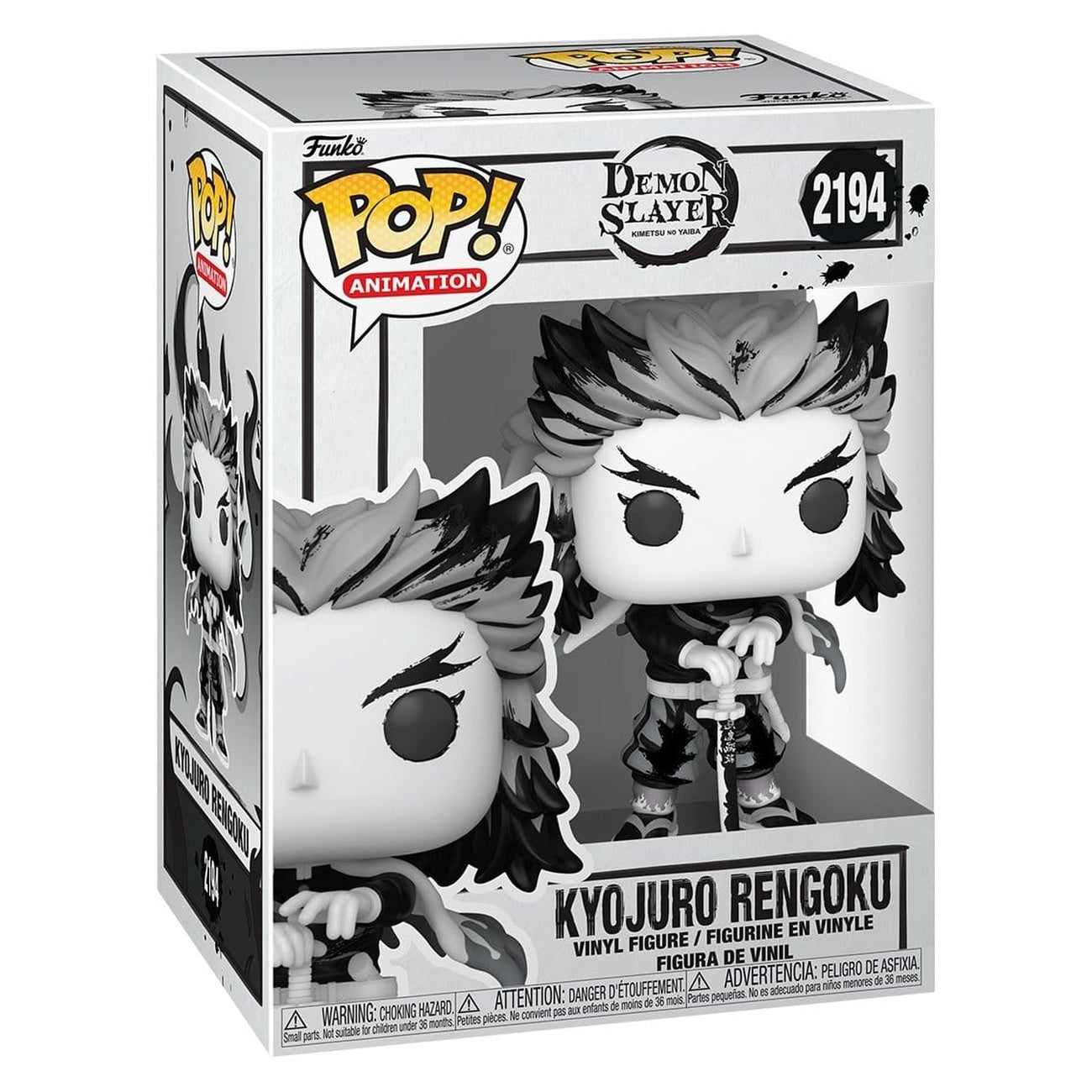 Product image Demon Slayer: Kimetsu no Yaiba POP! Animation Vinyl Figure Rengoku (Sumi-Ink) 9 cm
