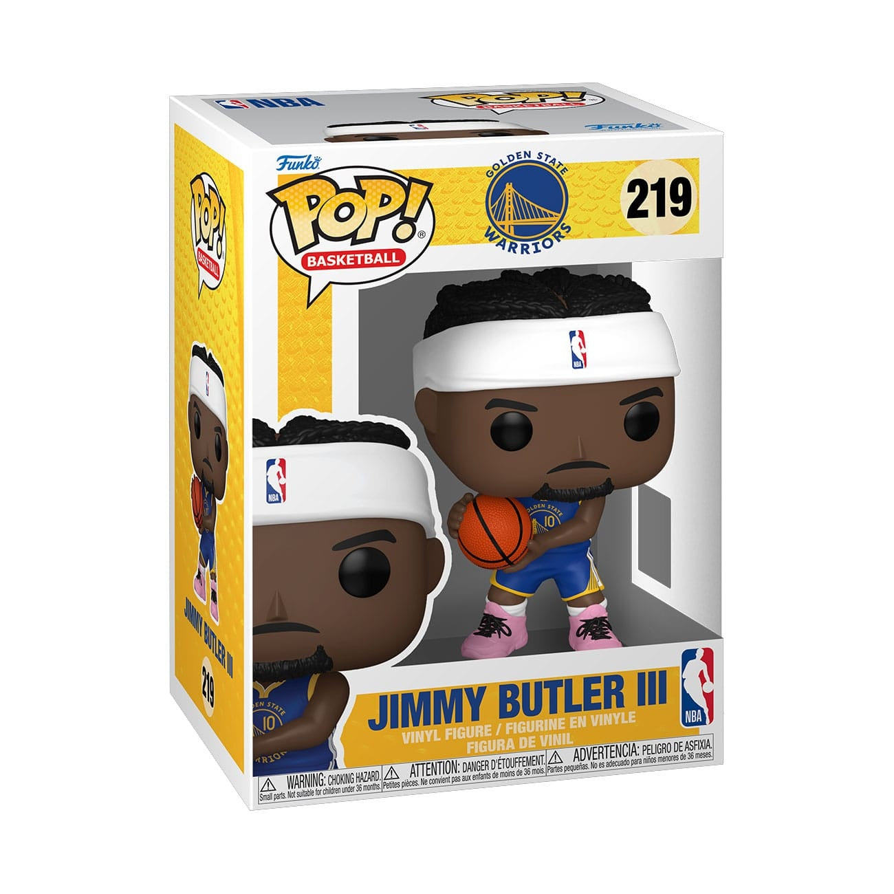 Imagen del producto NBA POP! Figura de vinilo Baloncesto Golden State Warriors: Jimmy Butler III (Uniforme Icon Edition 2025) 9 cm