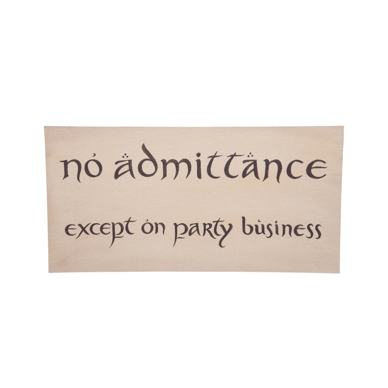 Imagen del producto El Hobbit Réplica Escudo No Admittance