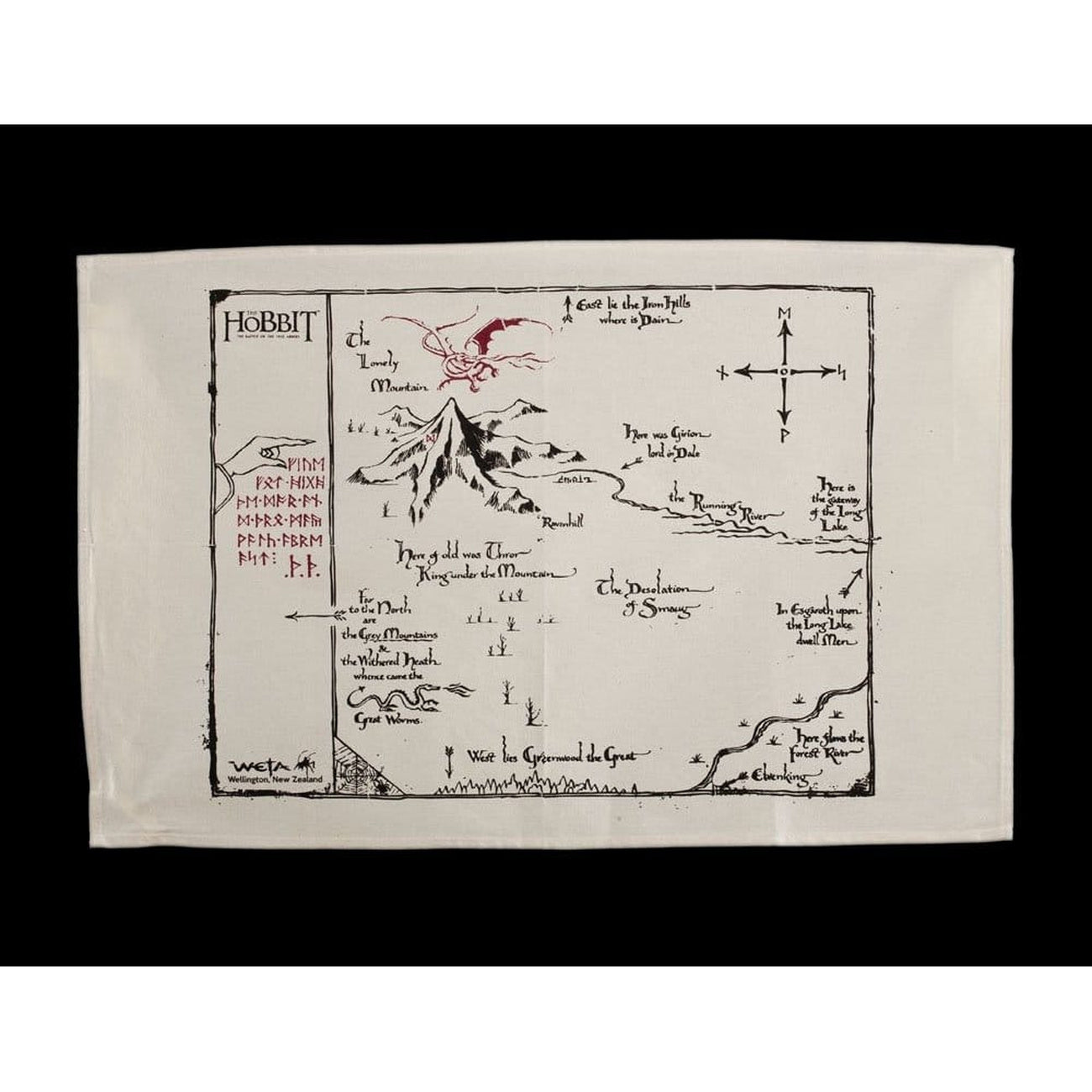 Imagen del producto El Hobbit Paño de Cocina Mapa de Thorin 72 cm