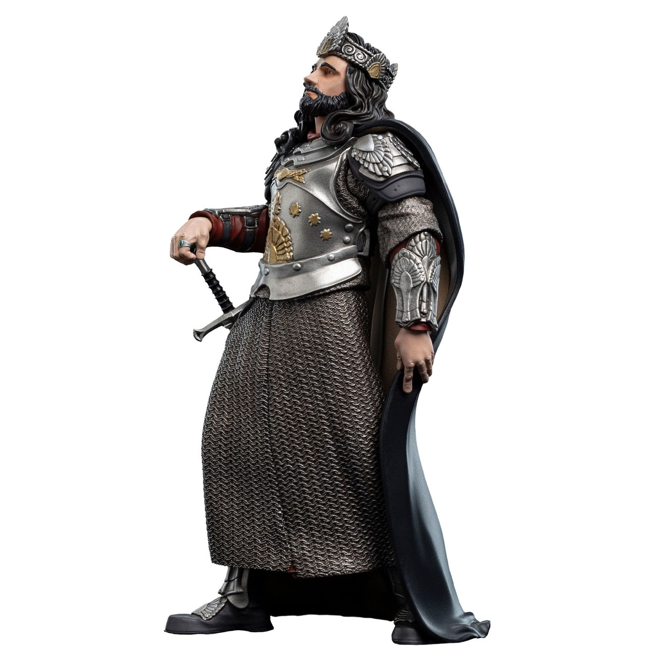 Imagen del producto El Señor de los Anillos figura de vinilo Mini Epics King Aragorn 19 cm