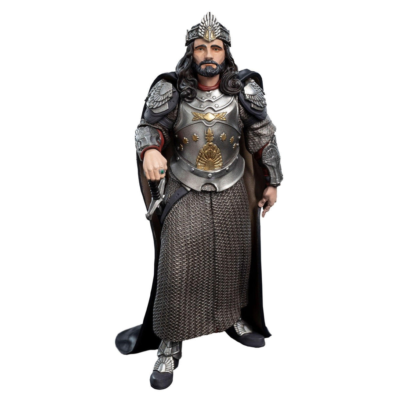Imagen del producto El Señor de los Anillos figura de vinilo Mini Epics King Aragorn 19 cm