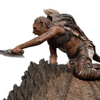 Imagen del producto El Señor de los Anillos mini estatua Sharkû sobre huargo 18 cm