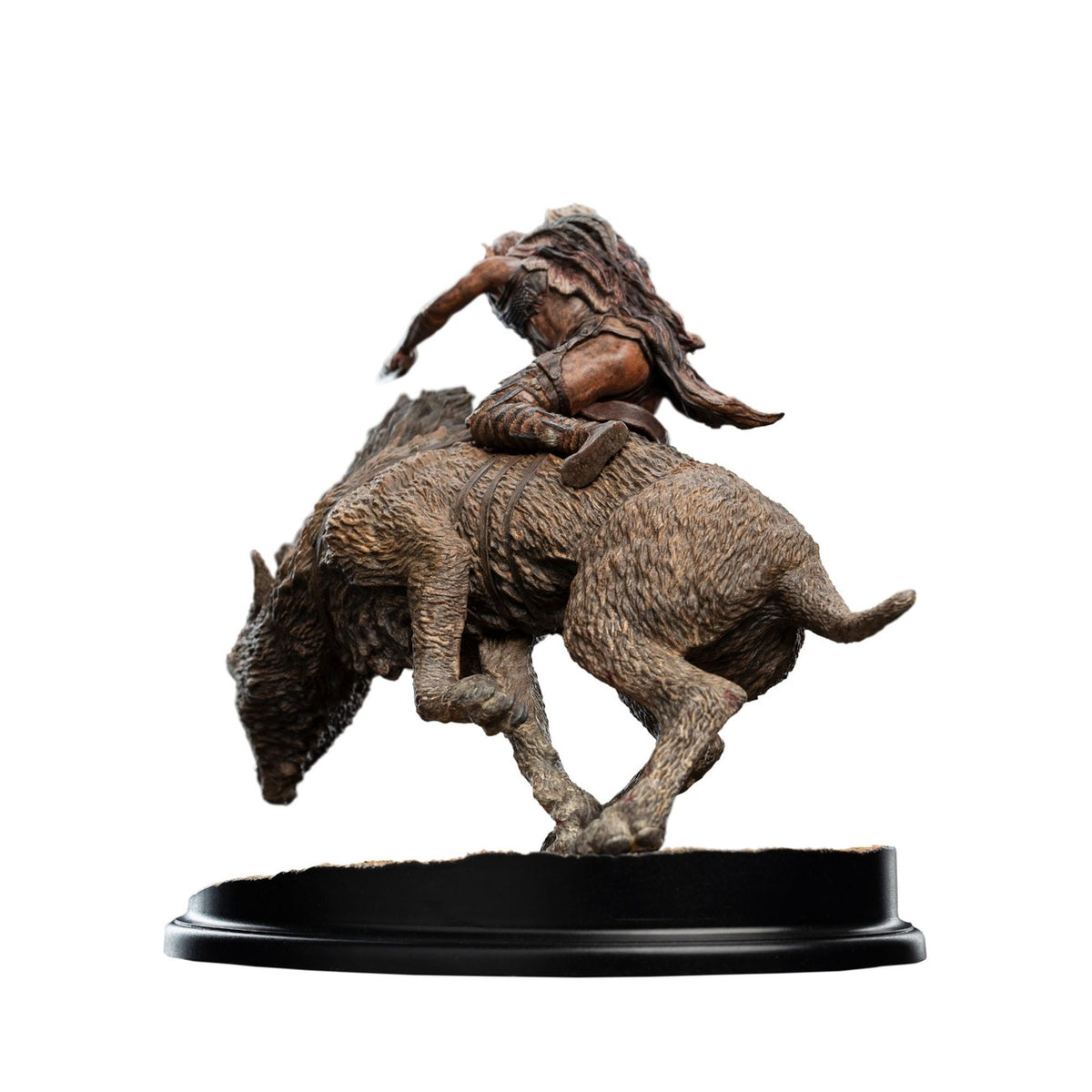 Imagen del producto El Señor de los Anillos mini estatua Sharkû sobre huargo 18 cm