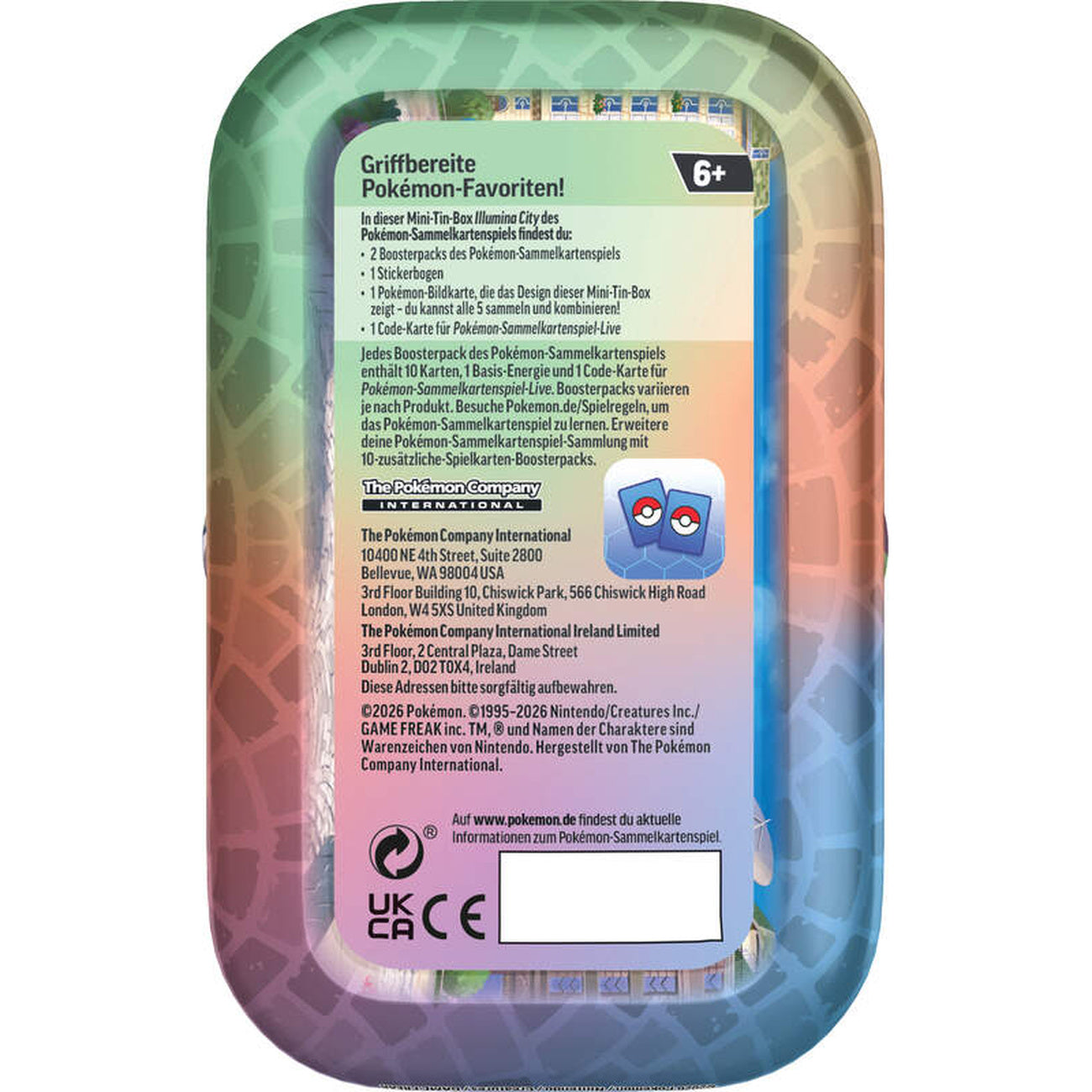 Product image Pokemon - Lumiose City Trading Cards Mini Tin Box