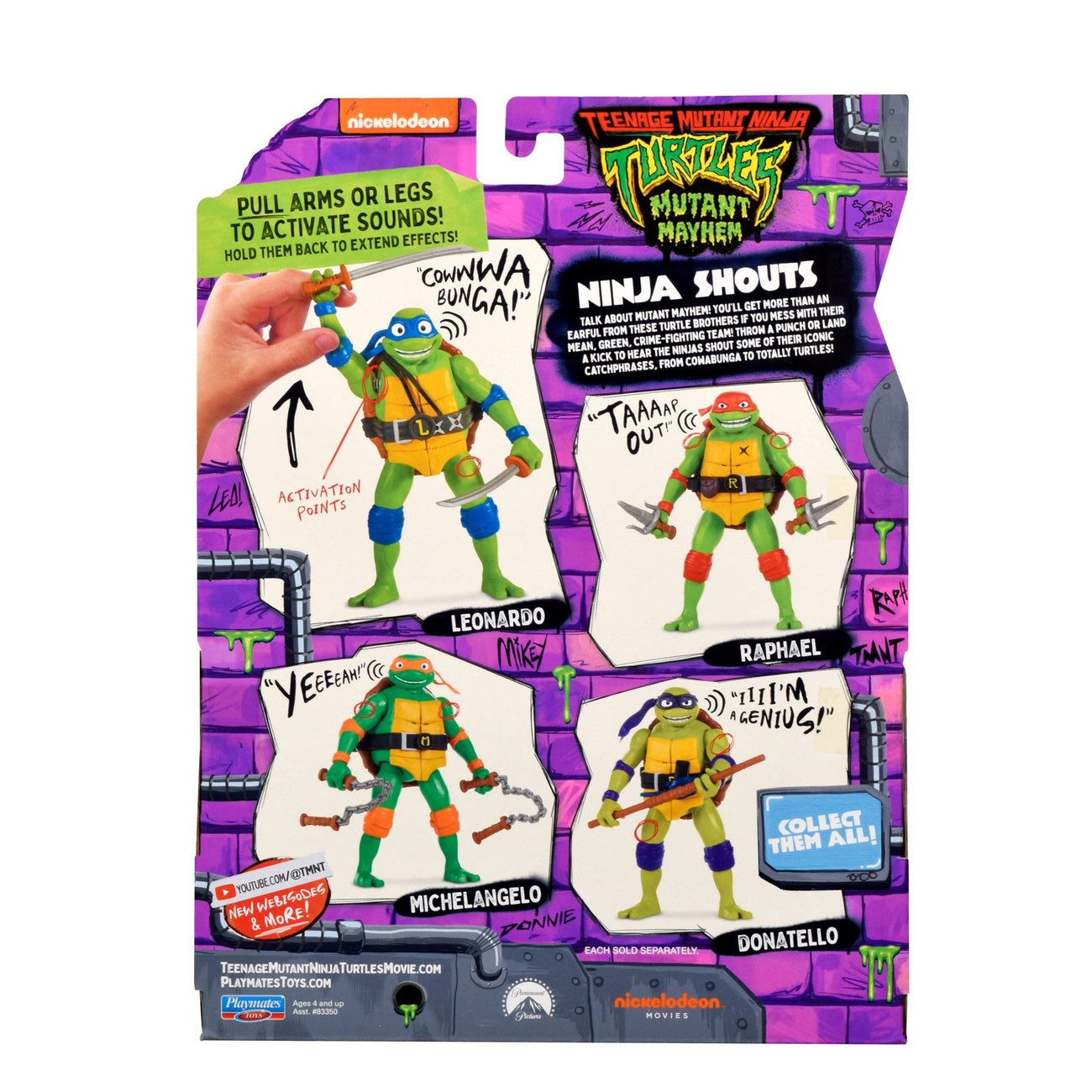 Imagen del producto Teenage Mutant Ninja Turtles: Mutant Mayhem Ninja Shouts figura de acción Leonardo 14 cm