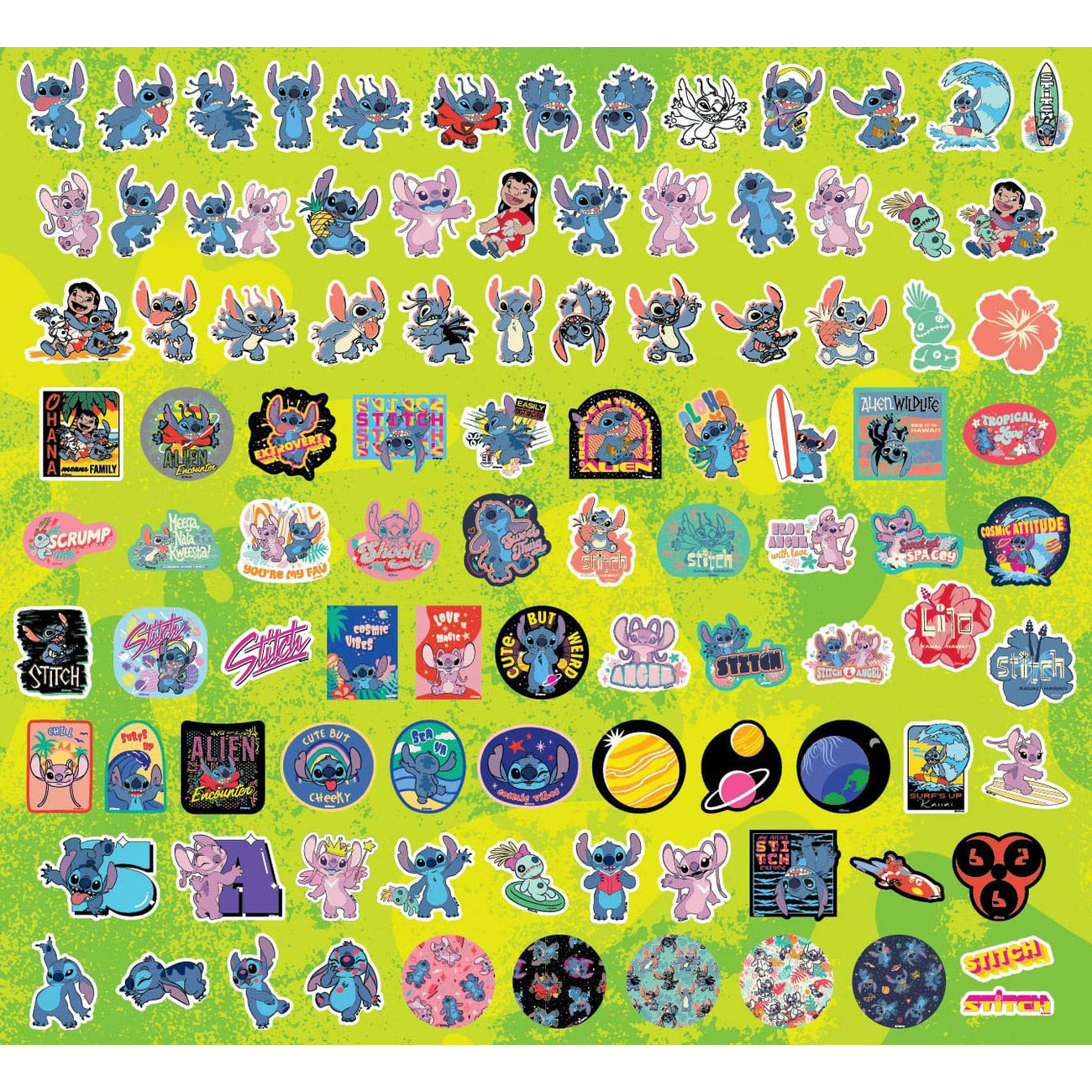 Imagen del producto Lilo & Stitch Set de Pegatinas 100 Unidades Surtido Stitch (20)