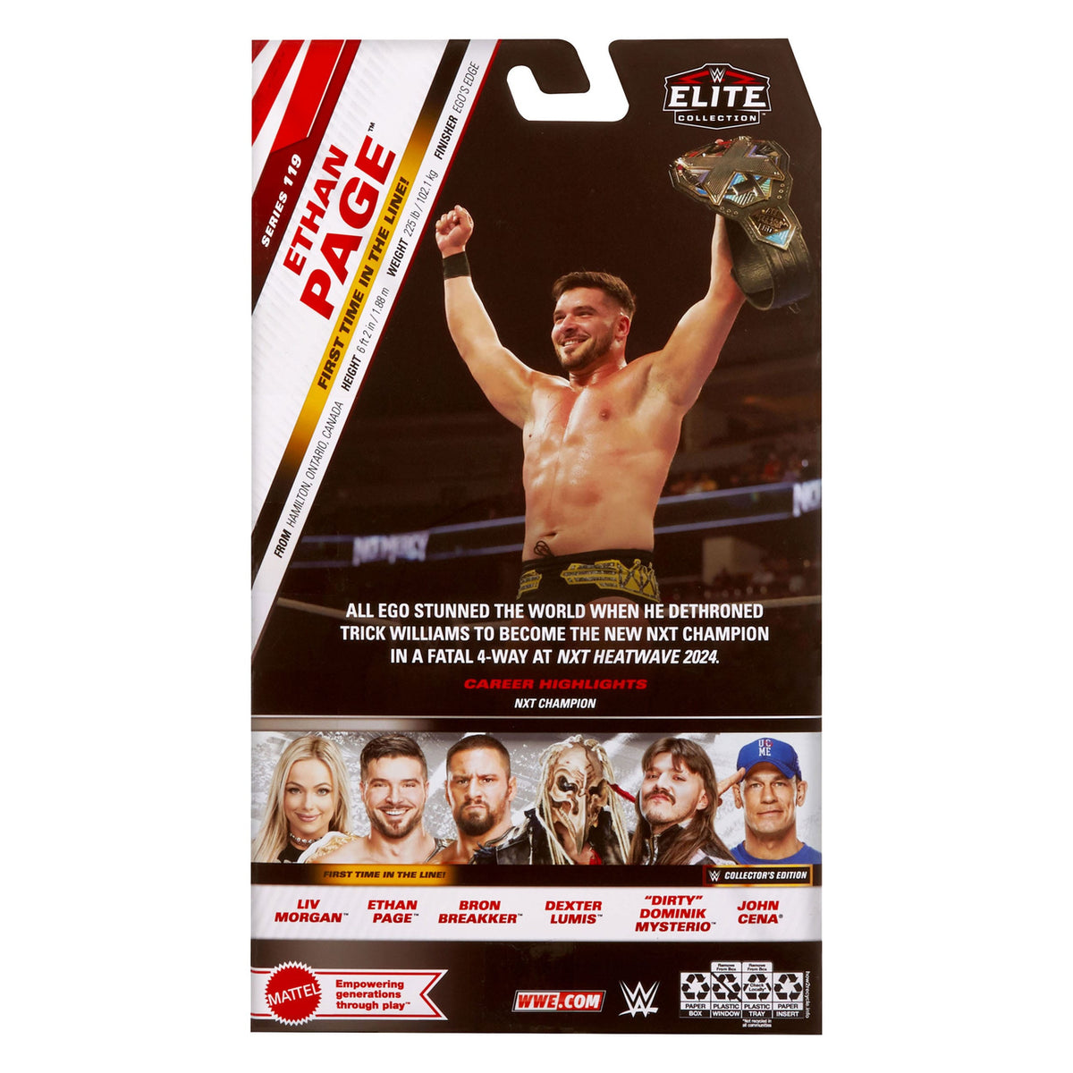 Imagen del producto Figura de acción WWE Elite Collection Ethan Page 15 cm