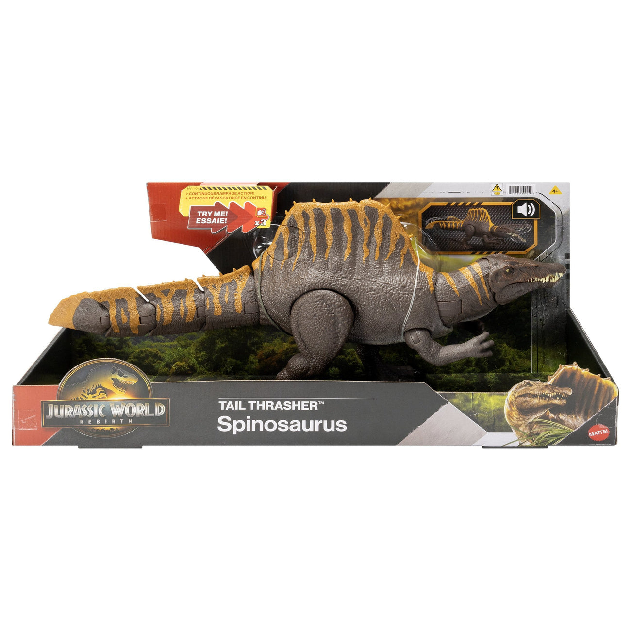 Imagen del producto Jurassic World: El Renacer figura de acción Tail Thrasher Spinosaurus 55 cm