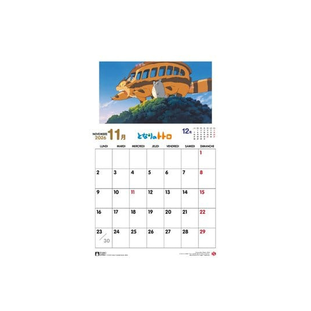 Imagen del producto Mi vecino Totoro Calendario 2026 *Versión francesa*