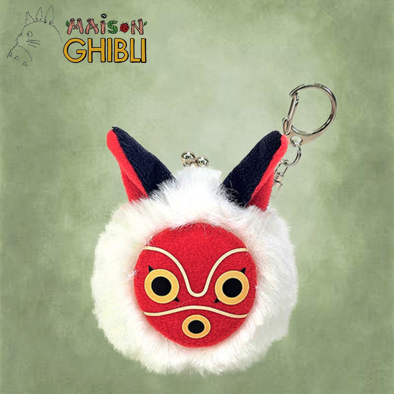 Imagen del producto La princesa Mononoke Funwari Mini Monedero de Peluche Máscara de San