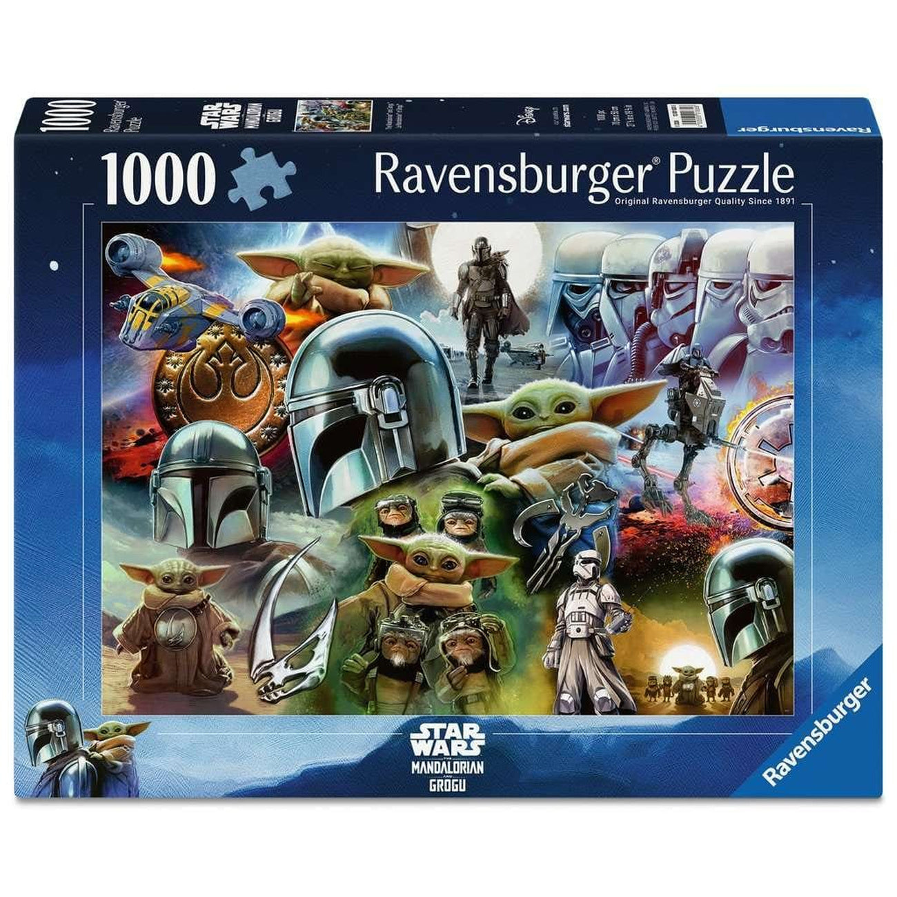 Imagen del producto Puzzle The Mandalorian and Grogu (1000 piezas)