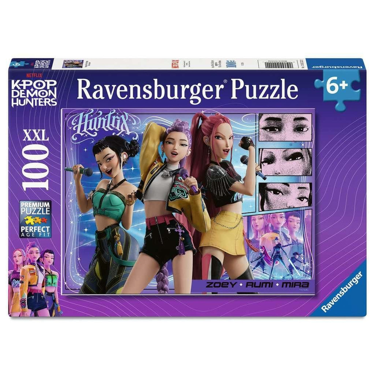 Imagen del producto Rompecabezas infantil KPop Demon Hunters Happy fans, happy Honmoon! (100 piezas XXL)
