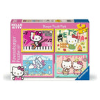 Imagen del producto Puzzles Hello Kitty pack de 4 ¡Allá vamos, Hello Kitty! (4x100 piezas)