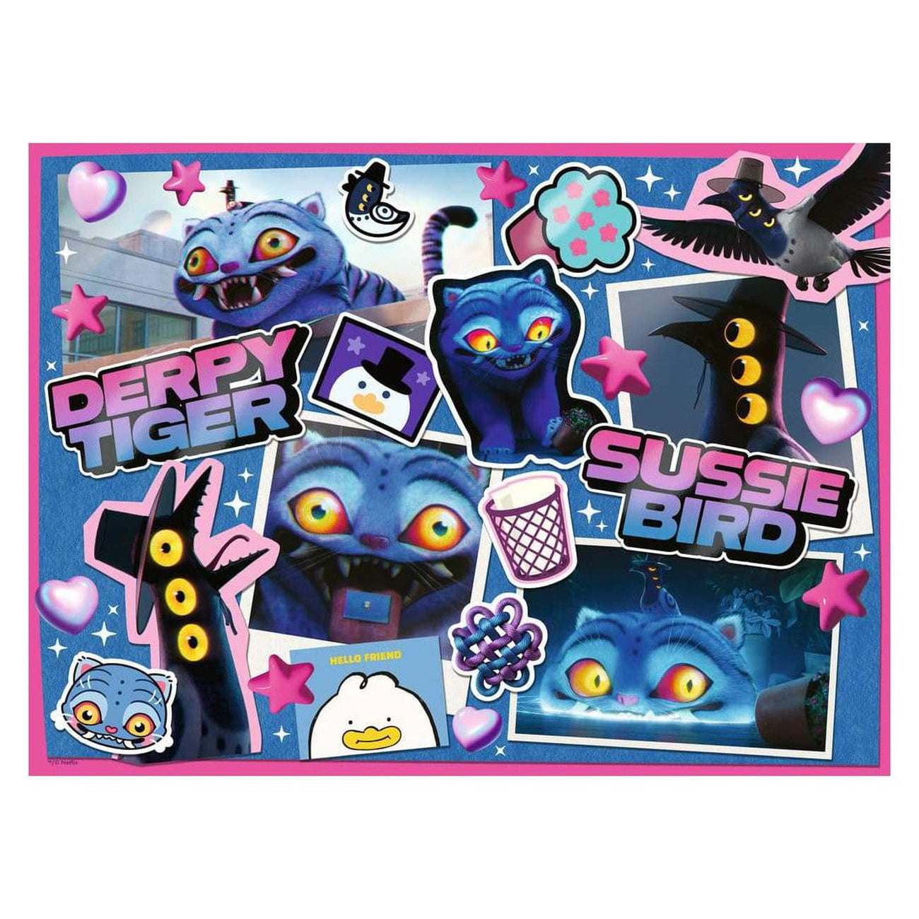 Imagen del producto KPop Demon Hunters puzzle infantil Derpy & Sussie (300 piezas XXL)