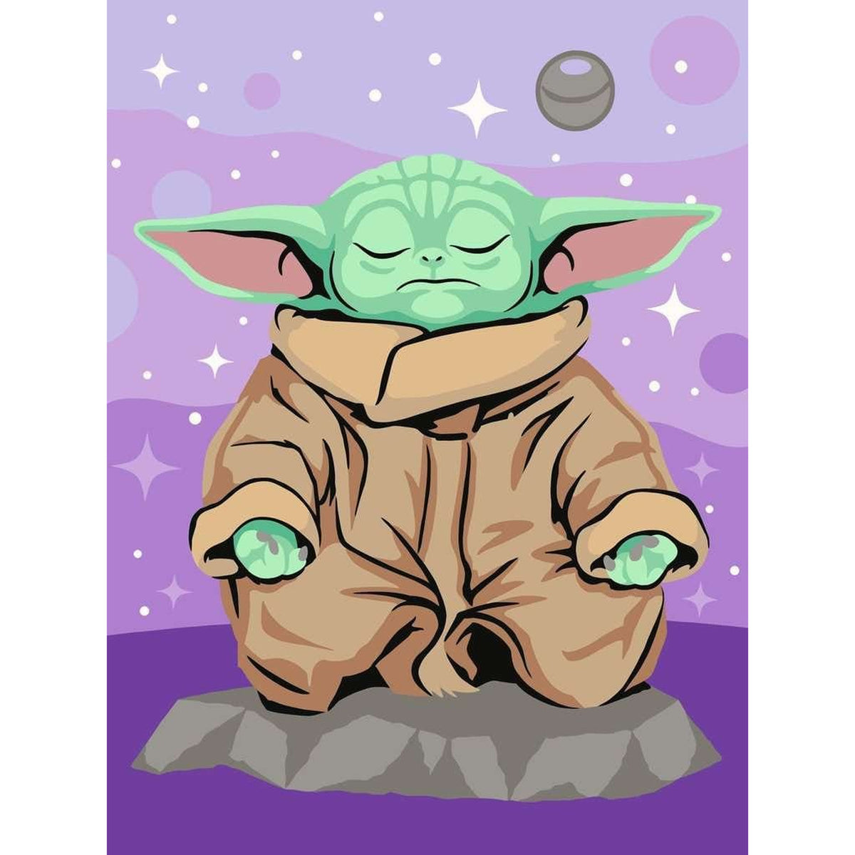 Imagen del producto Star Wars: The Mandalorian CreArt pintura por números Grogu meditando