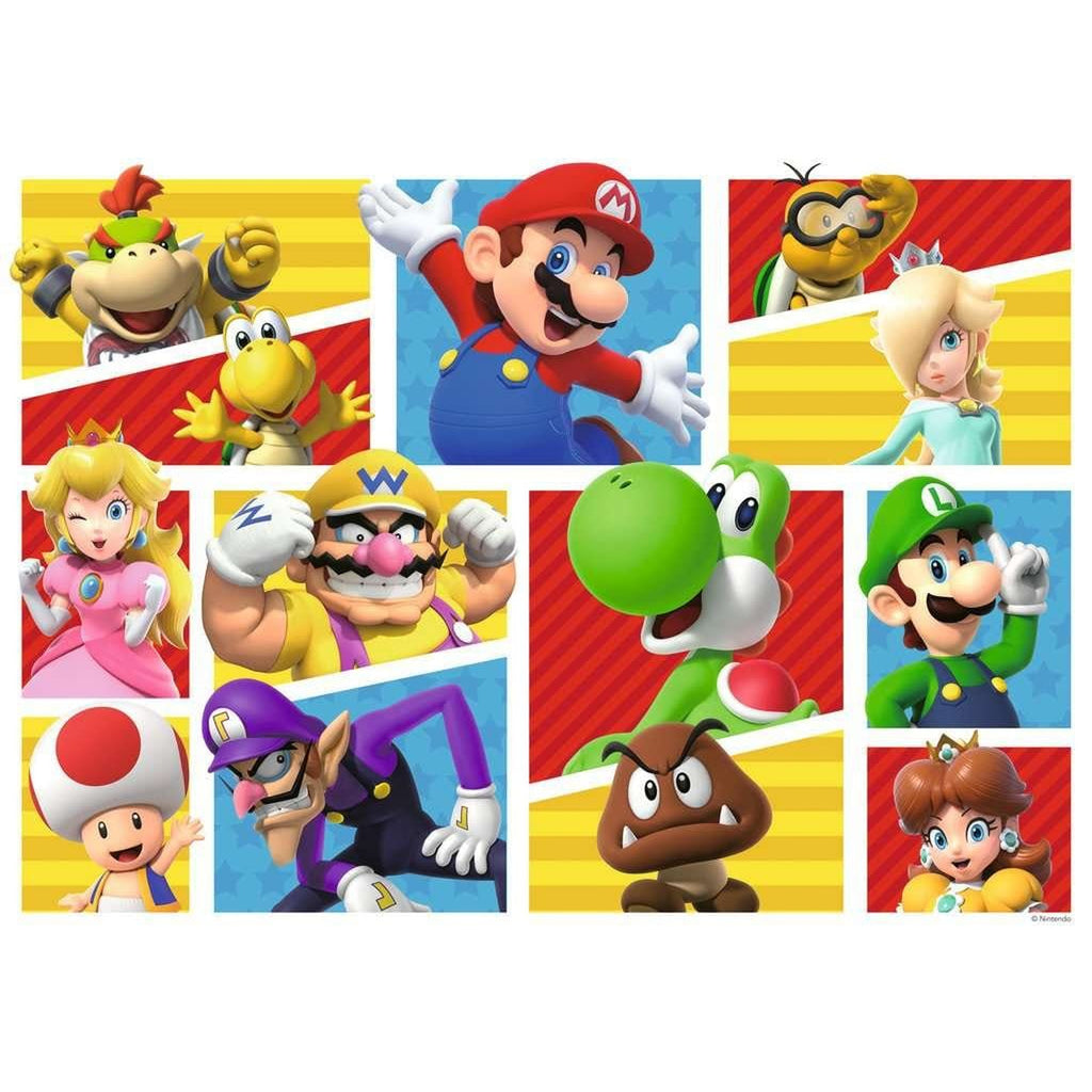 Imagen del producto Super Mario Giant Floor Puzzle Amigos y enemigos de Mario (125 piezas)