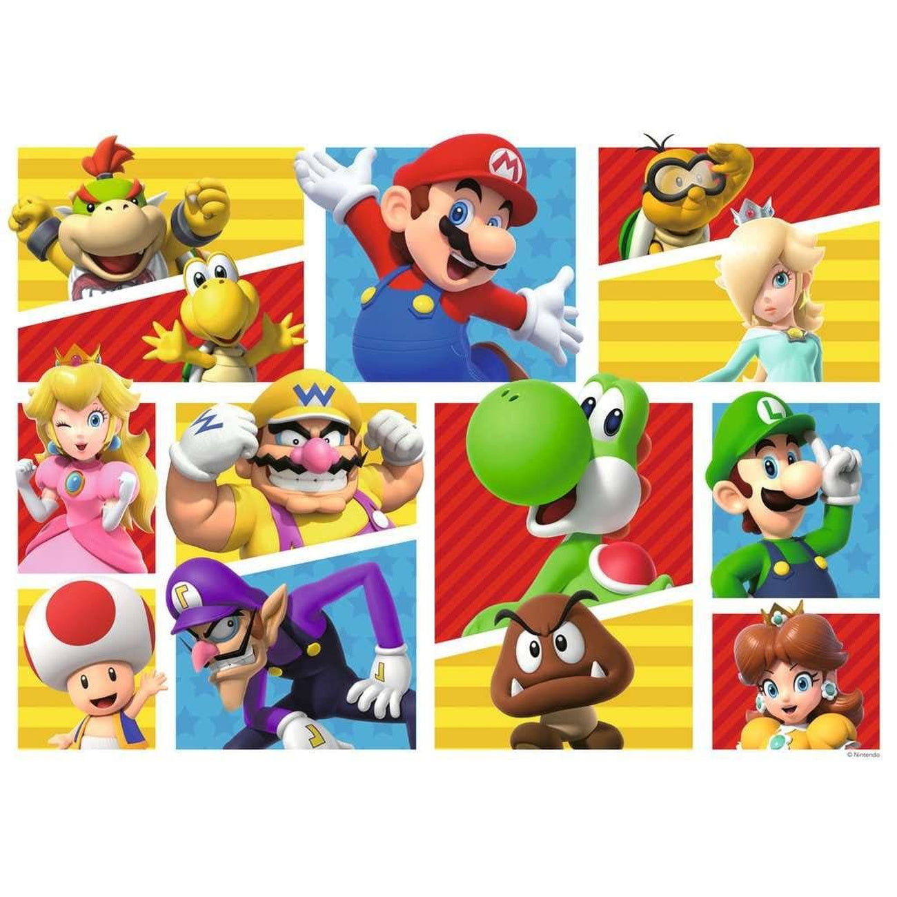 Imagen del producto Super Mario Giant Floor Puzzle Amigos y enemigos de Mario (125 piezas)
