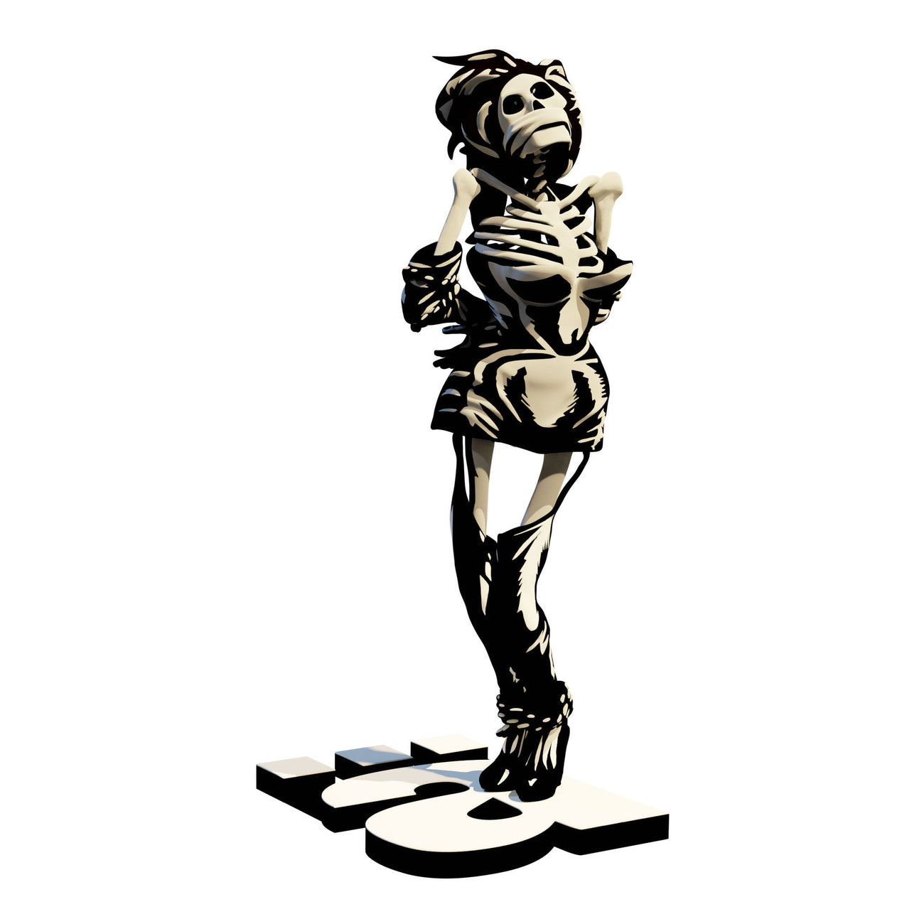 Product image Die Ärzte Statue 1/10 Gwendoline Skeleton 17 cm