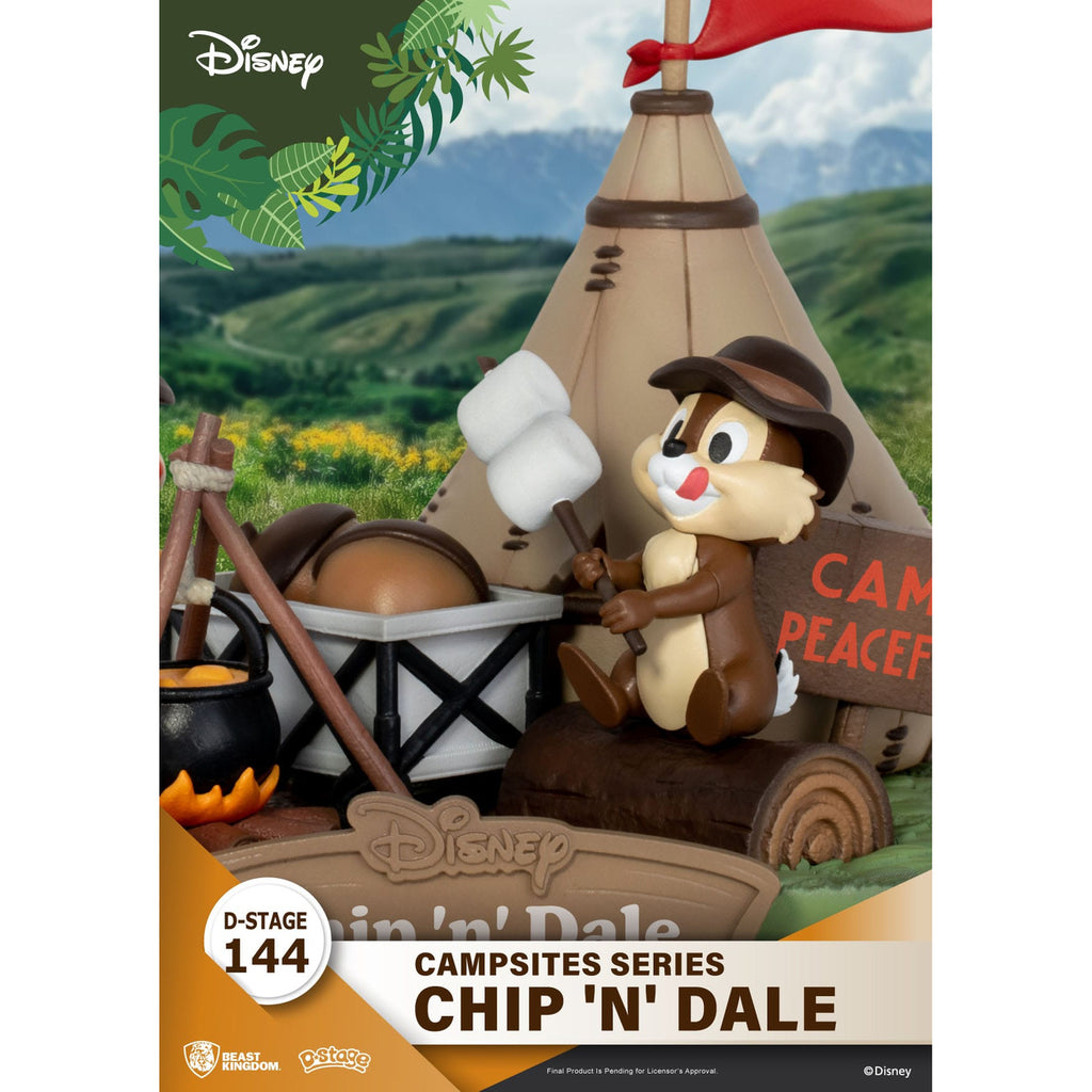 Imagen del producto Disney D-Stage Campsite Series Diorama PVC Chip & Dale 10 cm