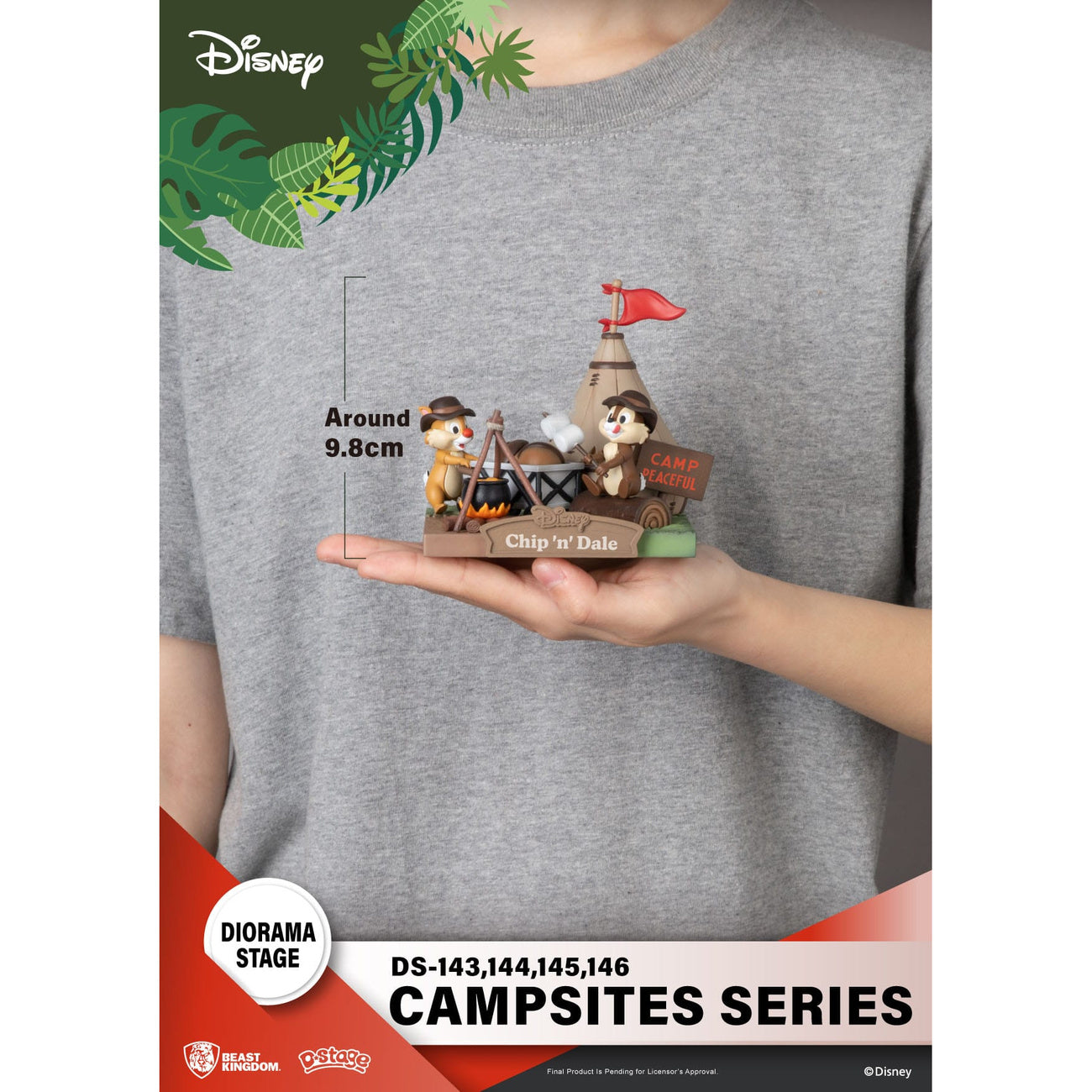 Imagen del producto Disney D-Stage Campsite Series Diorama PVC Chip & Dale 10 cm