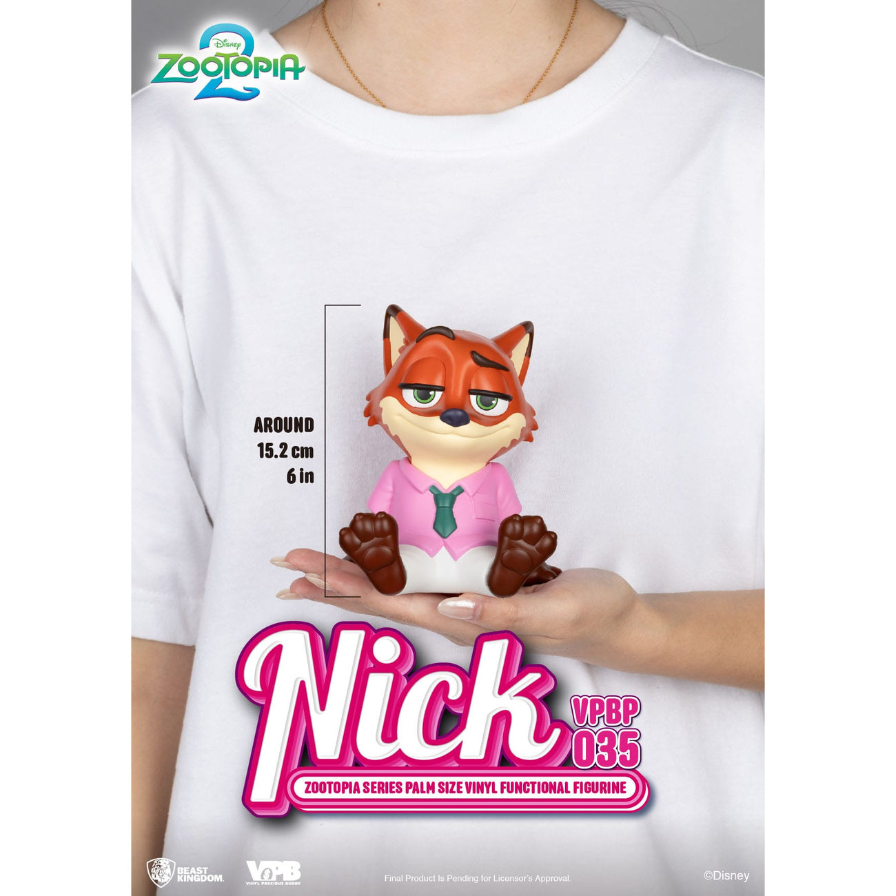 Imagen del producto Zootrópolis hucha de vinilo Nick 15 cm