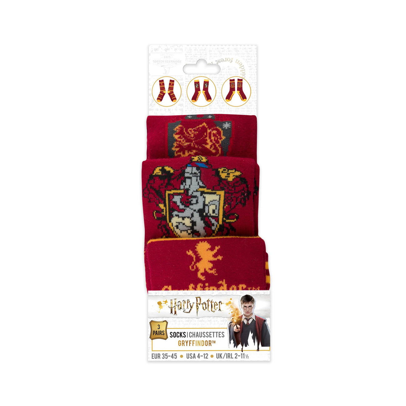 Product image Harry Potter Socks 3-Pack Gryffindor