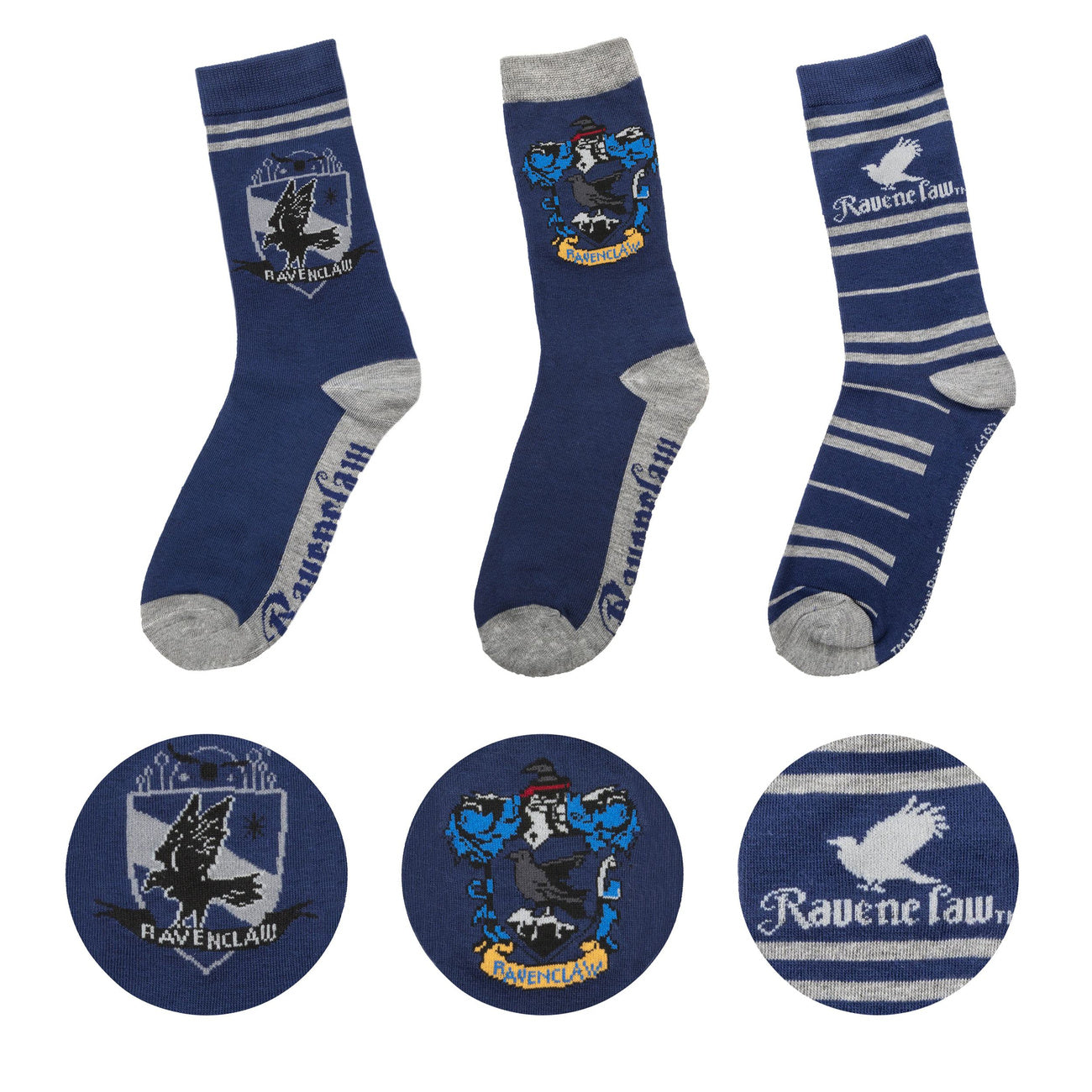 Imagen del producto Harry Potter Calcetines Pack de 3 Ravenclaw