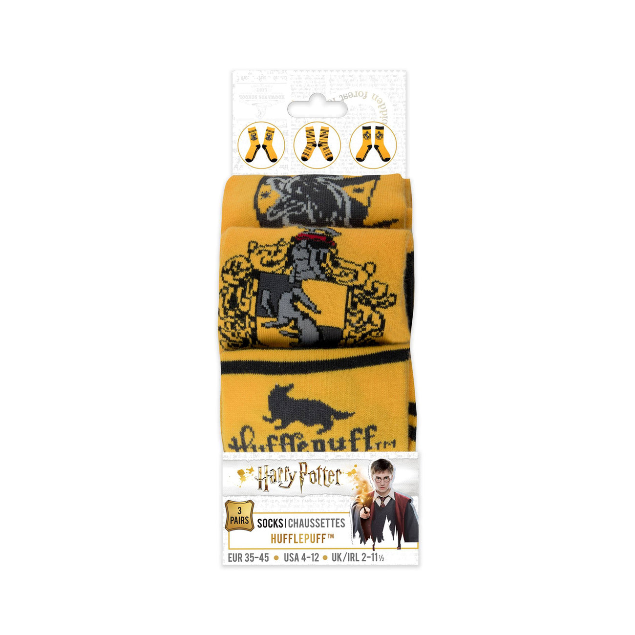 Imagen del producto Harry Potter Calcetines pack de 3 Hufflepuff