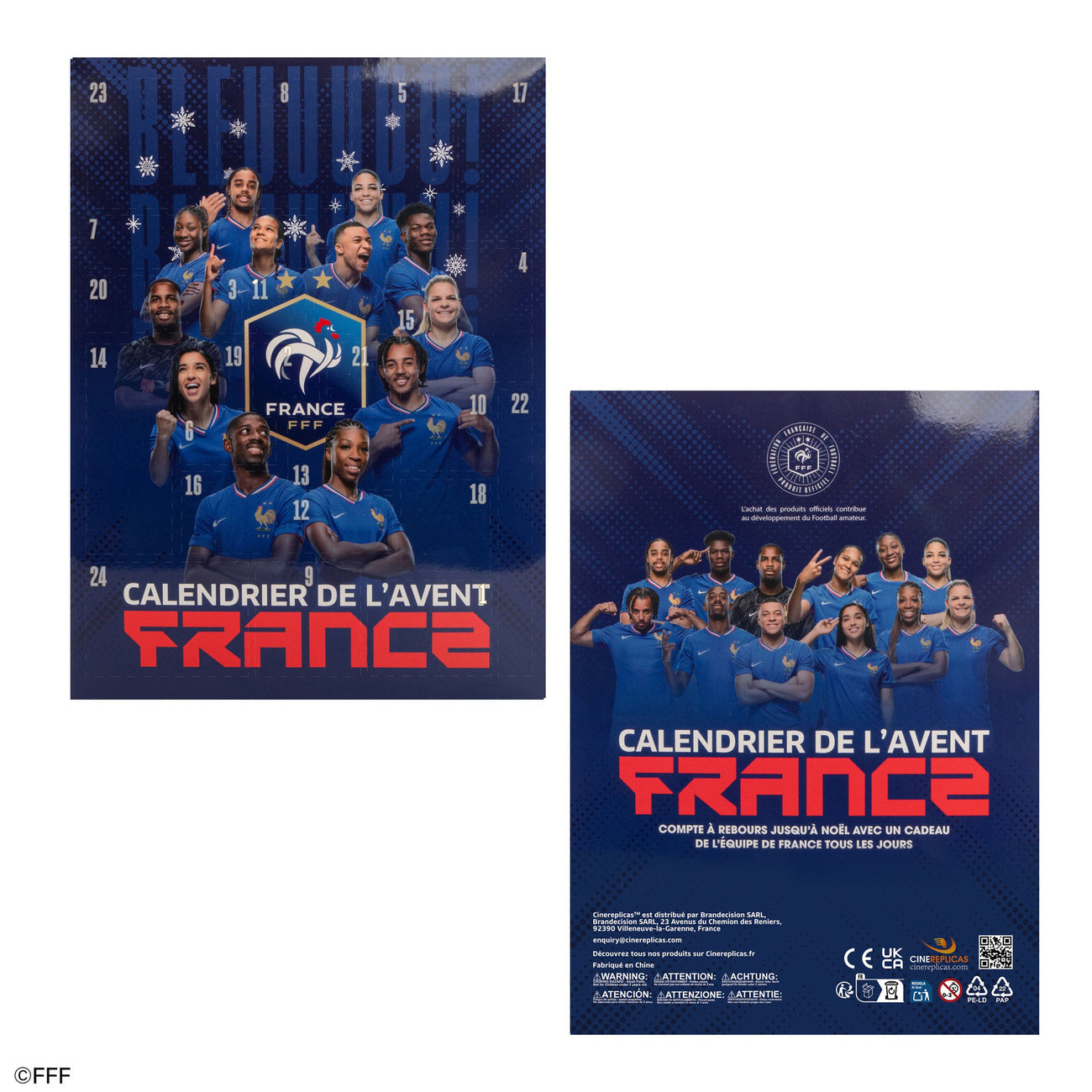 Imagen del producto Calendario de Adviento Federación Francesa de Fútbol 2025