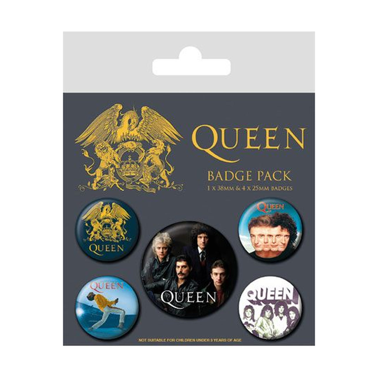 Imagen del producto Pack de 5 chapas Queen Classic