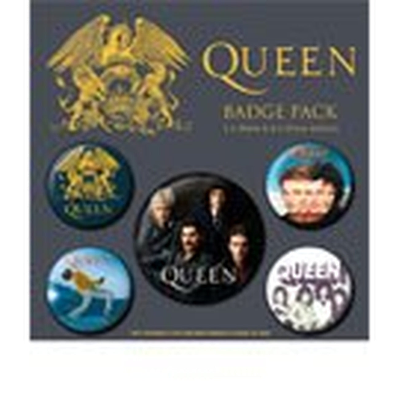 Imagen del producto Pack de 5 chapas Queen Classic
