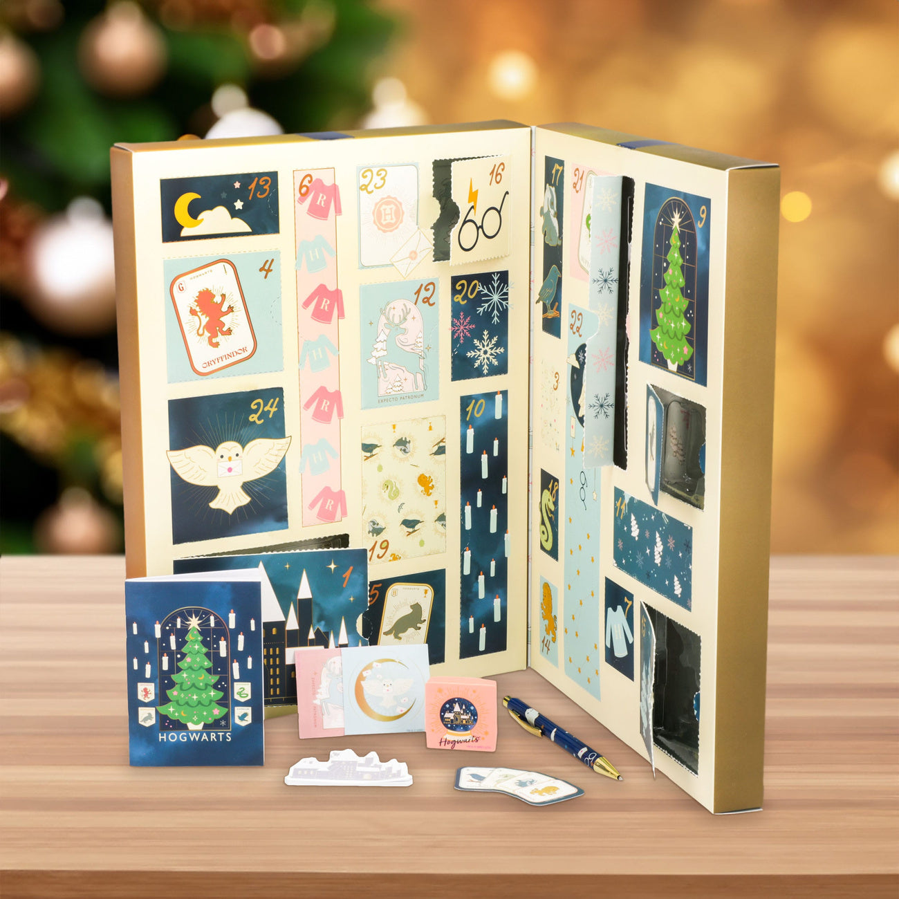 Imagen del producto Calendario de Adviento Harry Potter Papelería 24 Días Hogwarts