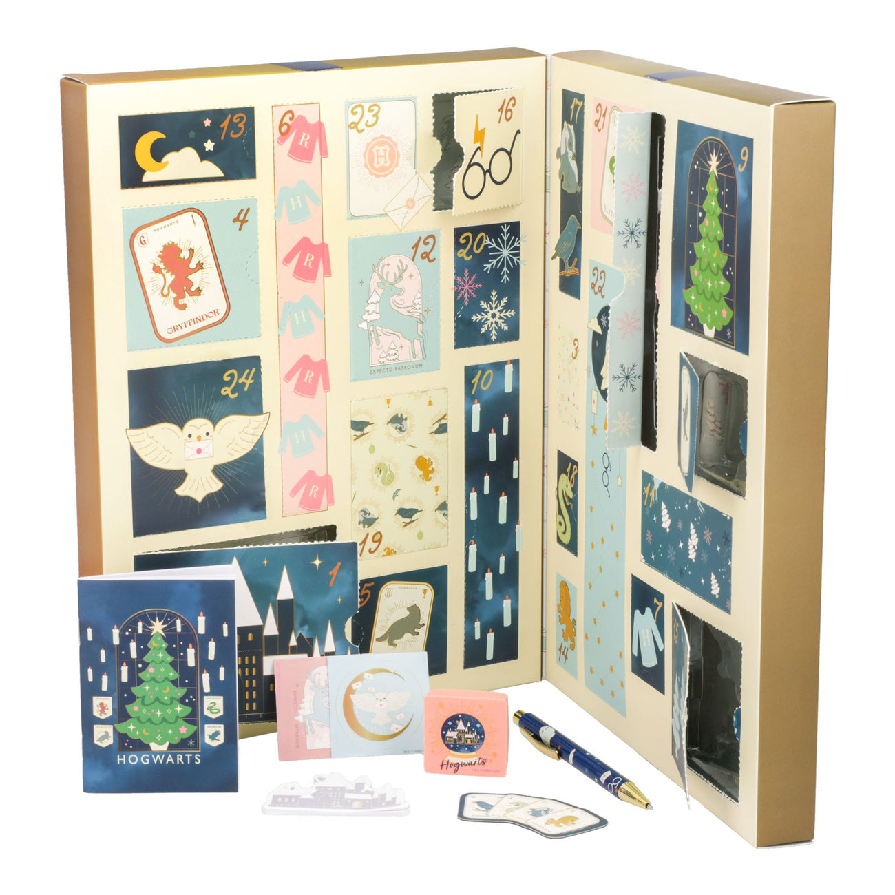 Imagen del producto Calendario de Adviento Harry Potter Papelería 24 Días Hogwarts