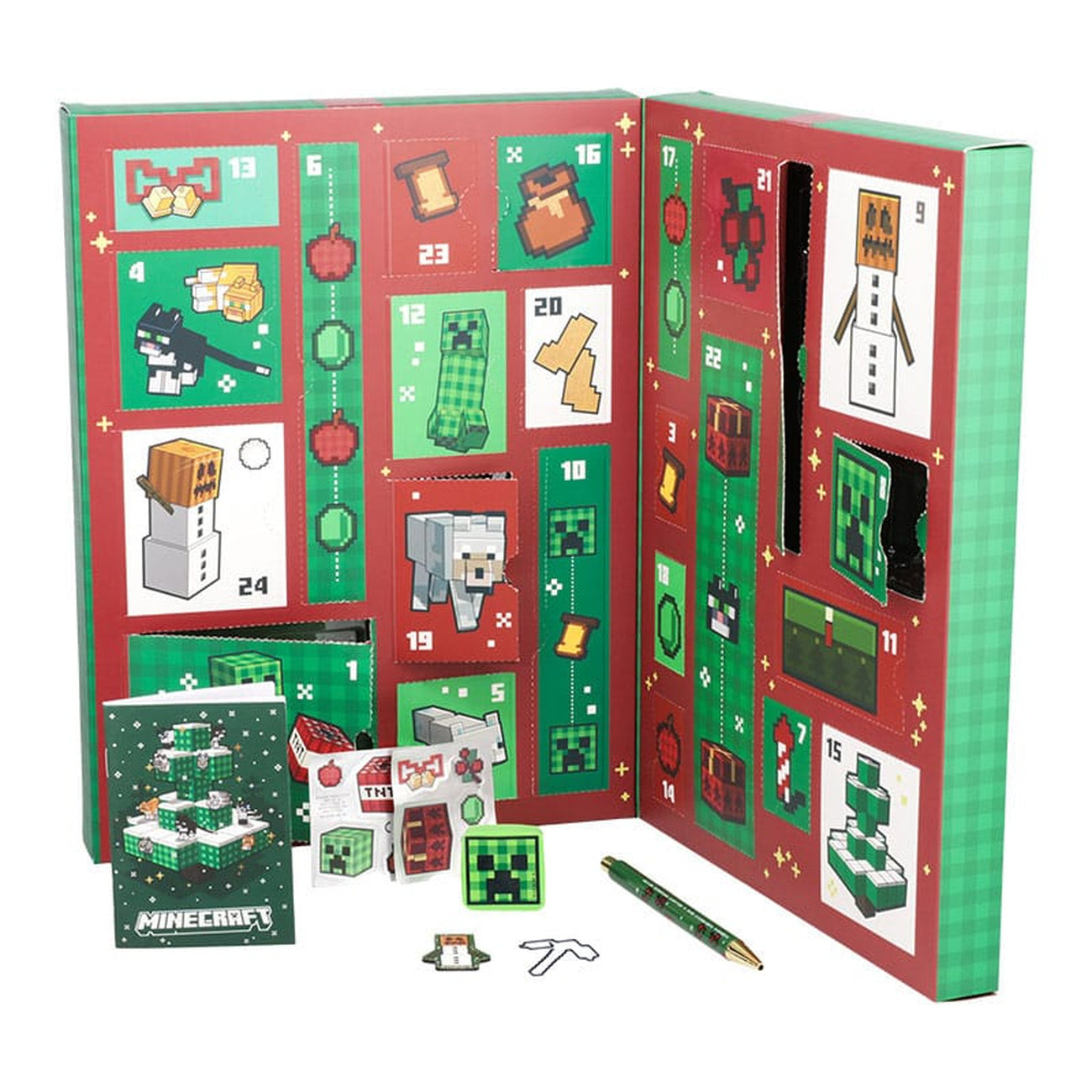 Imagen del producto Calendario de Adviento Minecraft Papelería 24 días
