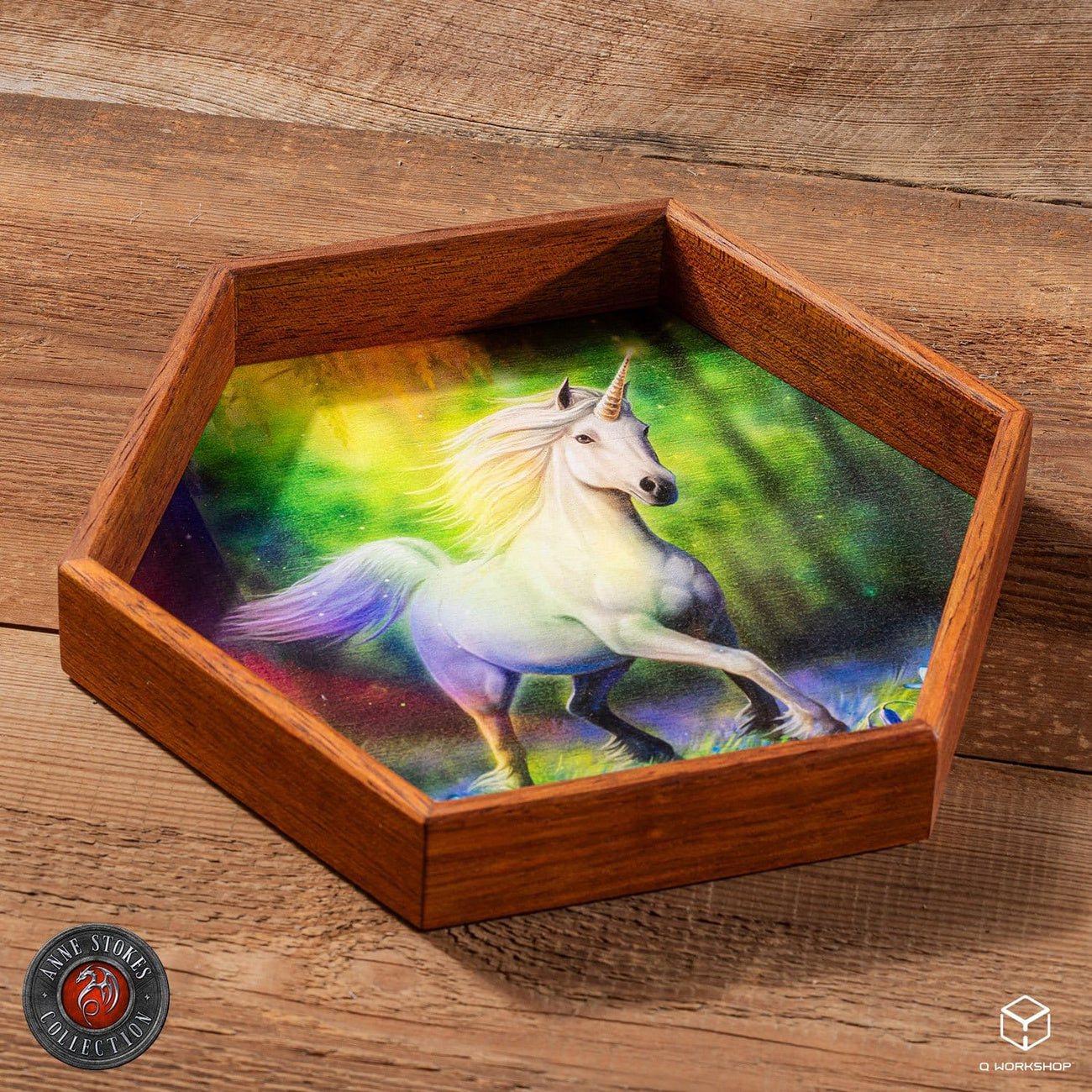 Imagen del producto Anne Stokes Bandeja para Dados Chase The Rainbow 20 cm