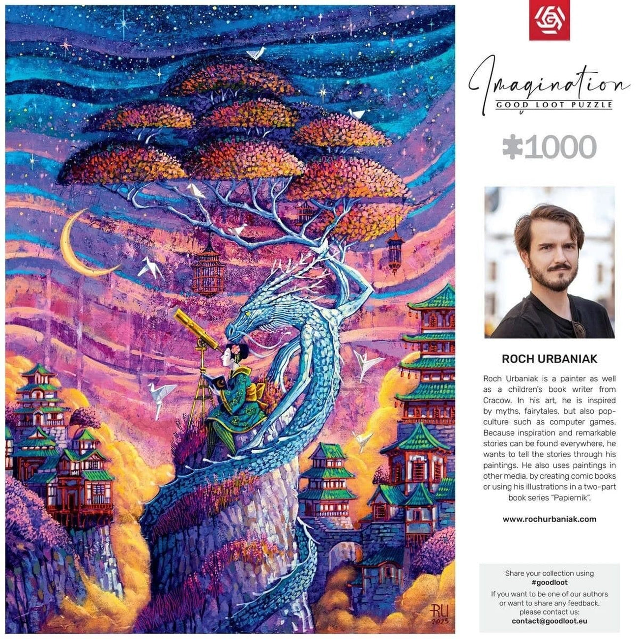 Imagen del producto Imagination Series Puzzle Roch Urbaniak Sakura i Ryu (1000 piezas)