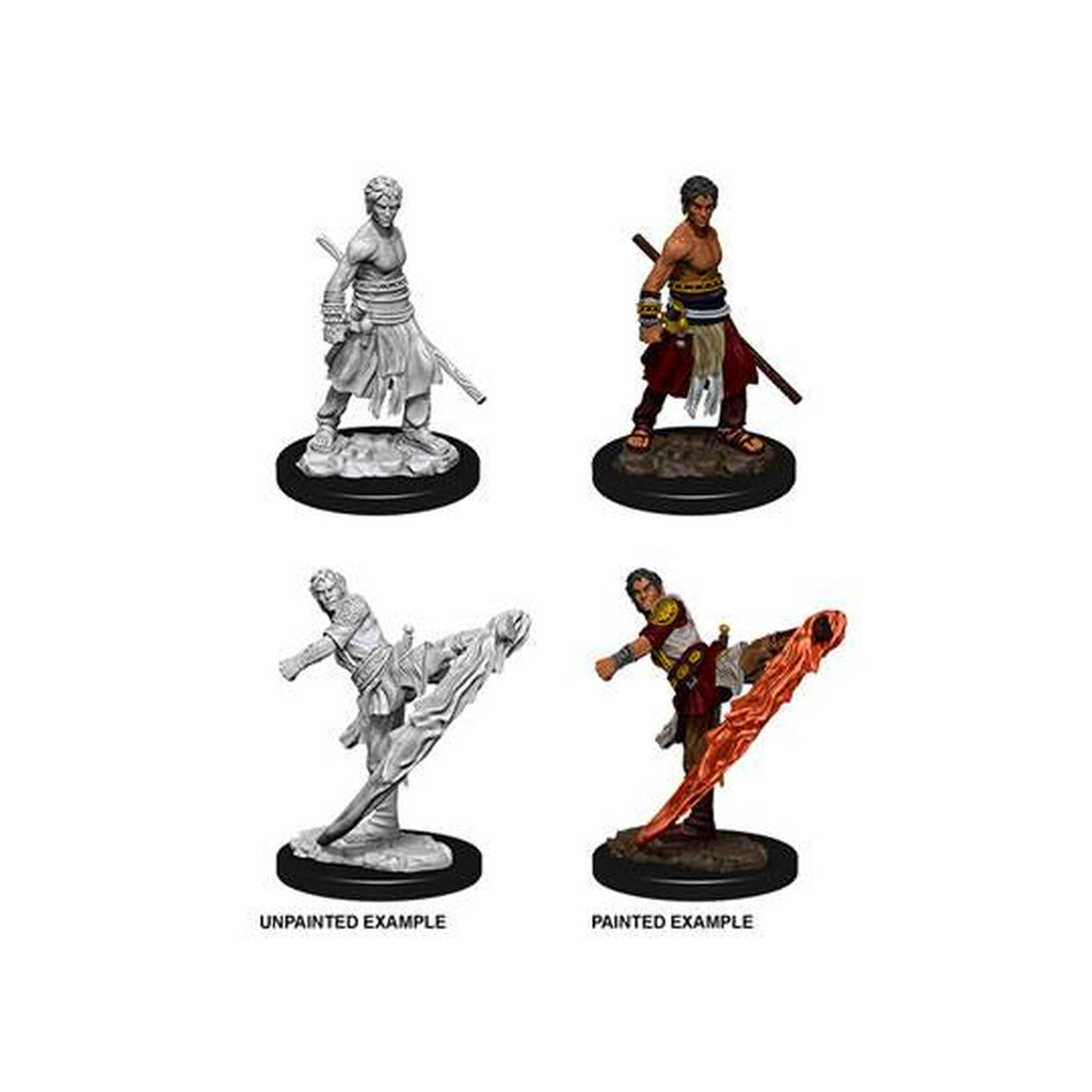 Imagen del producto D&D Nolzur's Marvelous Miniatures Miniaturas sin pintar Male Half-Elf Monk Caja maestra (6)