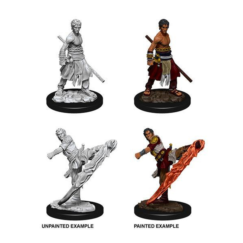 Imagen del producto D&D Nolzur's Marvelous Miniatures Miniaturas sin pintar Male Half-Elf Monk Caja maestra (6)