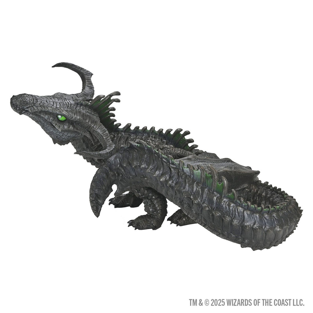 Imagen del producto D&amp;D Replicas of the Realms figura de espuma Black Dragon Wyrmling tamaño real 46 cm
