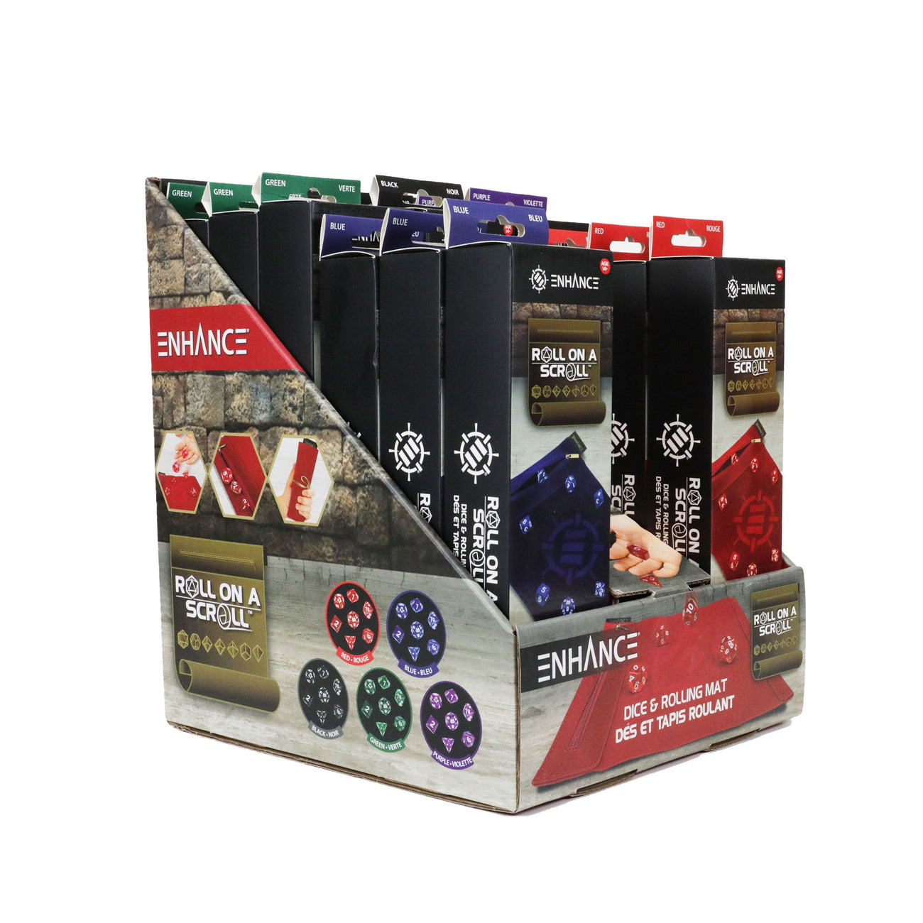 Imagen del producto Enhance Tabletop Roll on a Scroll bolsa de dados con juego de dados (15)