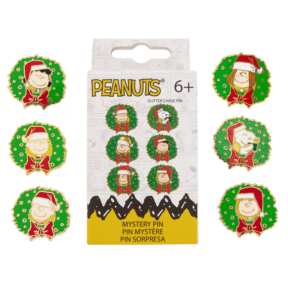 Product image Peanuts by Loungefly Enamel Pins Blind Box Snoopy and Friends Holiday Assortment (12)