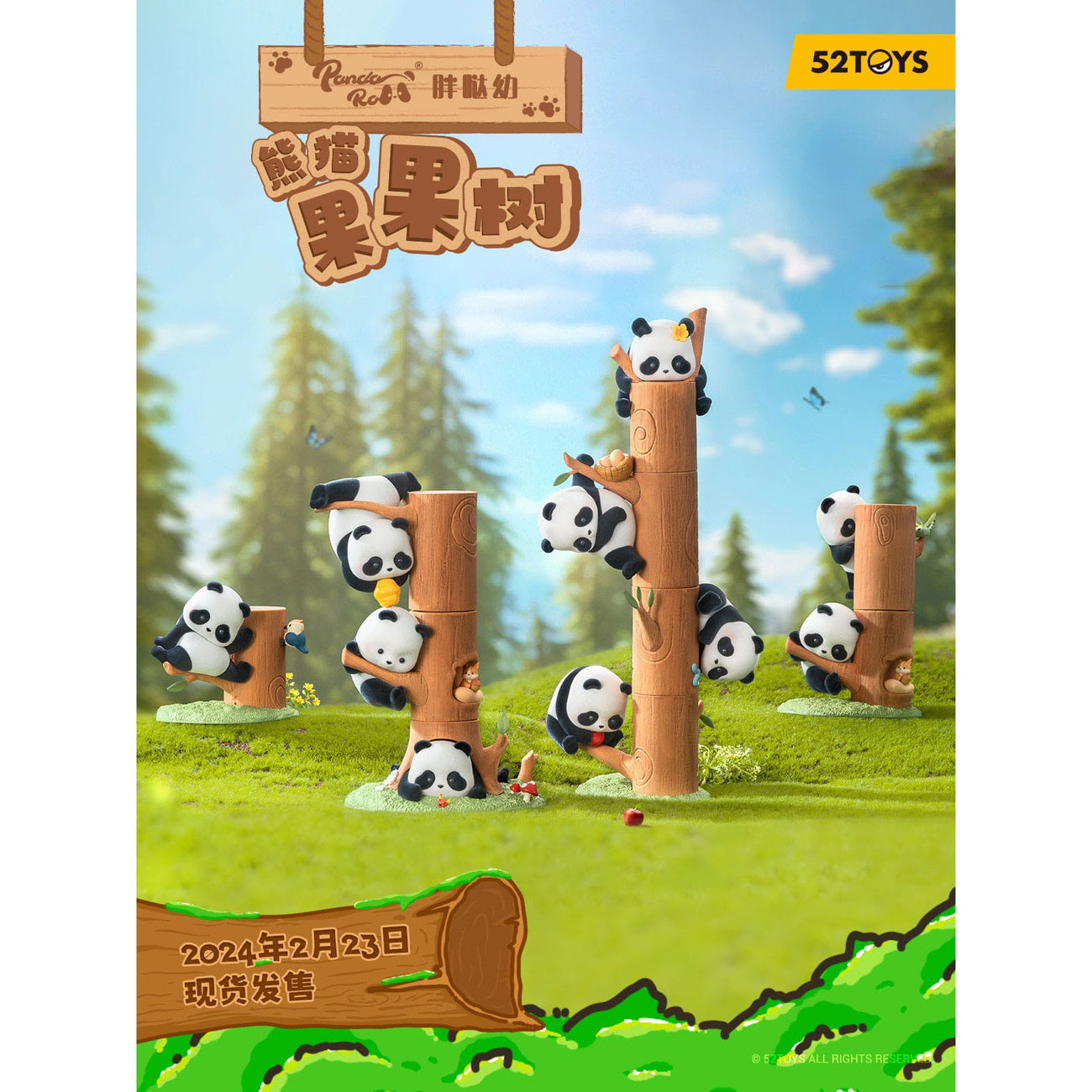 Imagen del producto Panda Roll Figuras Blind Box Surtido Fruit Tree Climbing 7 cm (8)