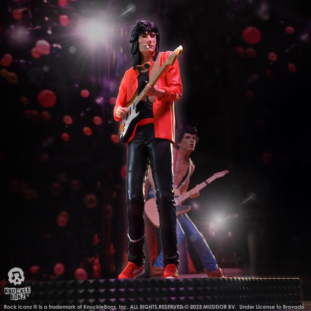 Imagen del producto The Rolling Stones Rock Iconz Estatua Ronnie Wood (Tattoo You Tour 1981) 22 cm