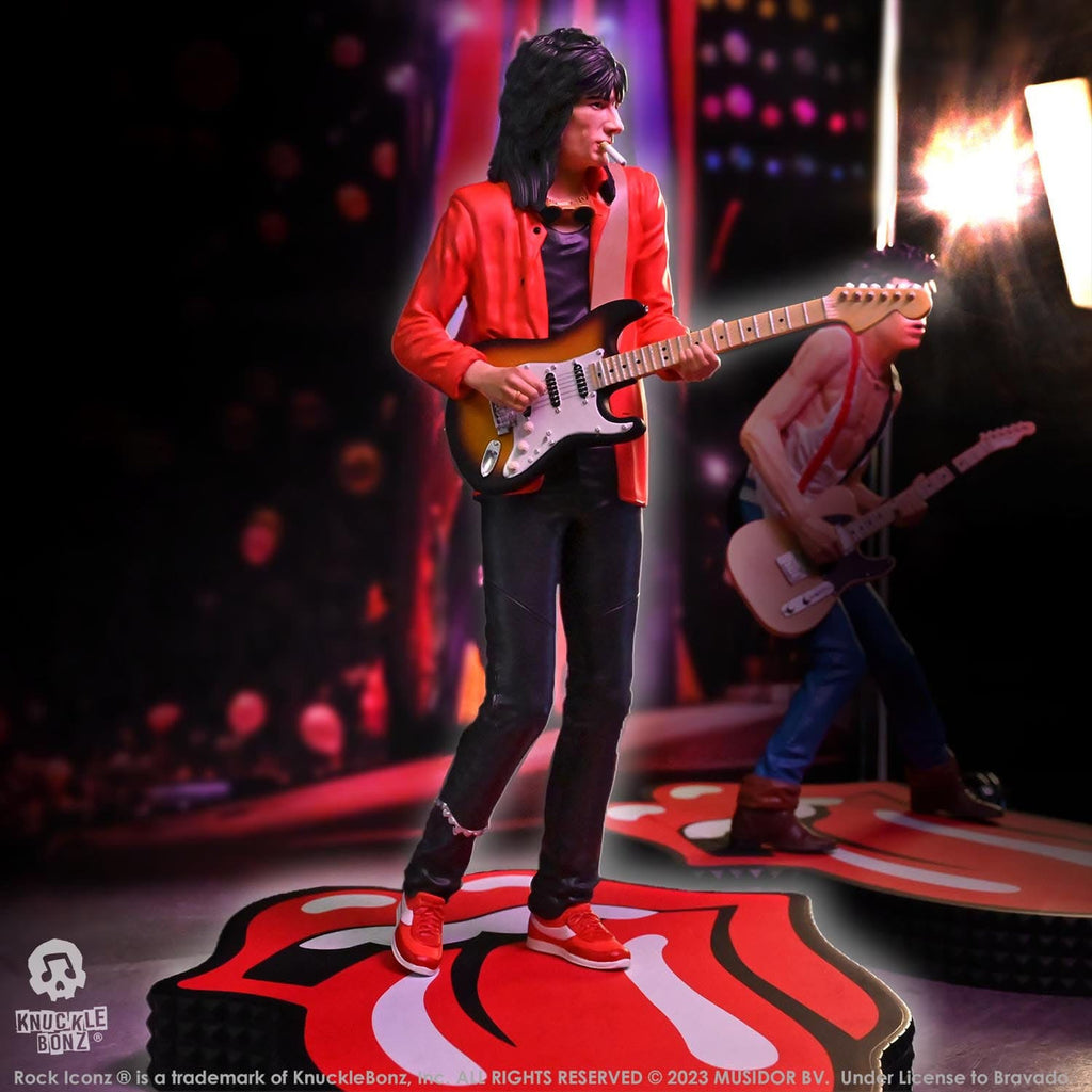 Imagen del producto The Rolling Stones Rock Iconz Estatua Ronnie Wood (Tattoo You Tour 1981) 22 cm