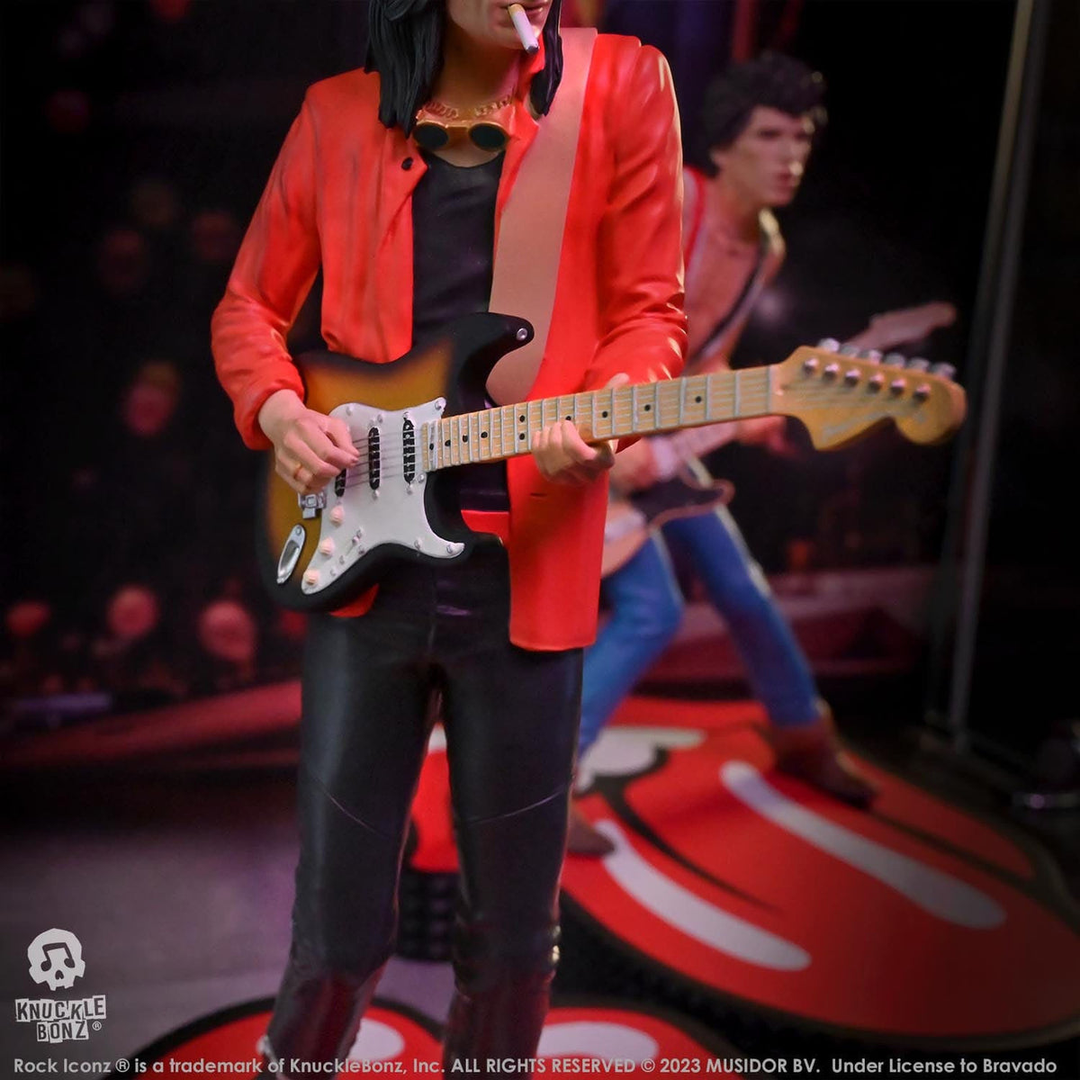 Imagen del producto The Rolling Stones Rock Iconz Estatua Ronnie Wood (Tattoo You Tour 1981) 22 cm