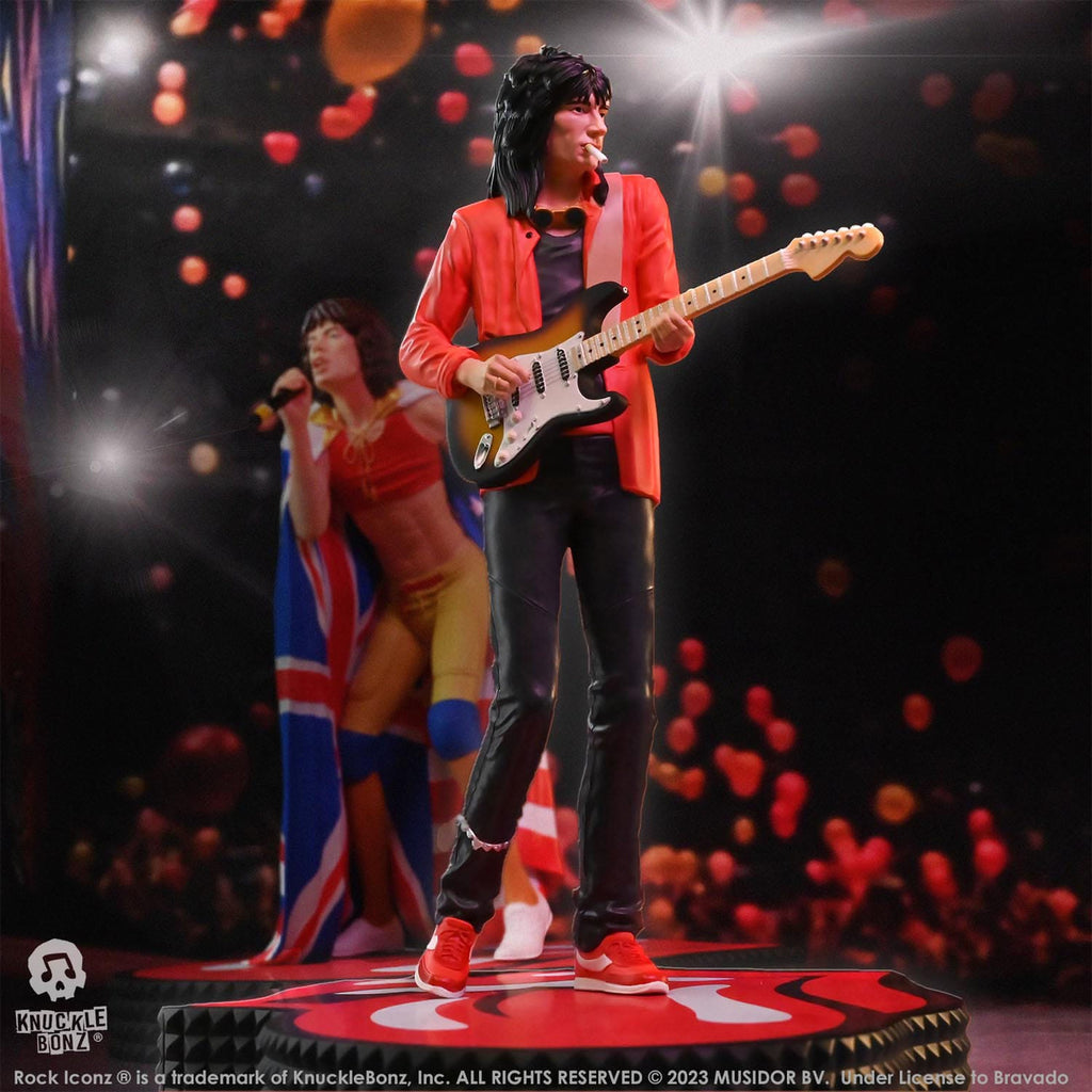 Imagen del producto The Rolling Stones Rock Iconz Estatua Ronnie Wood (Tattoo You Tour 1981) 22 cm