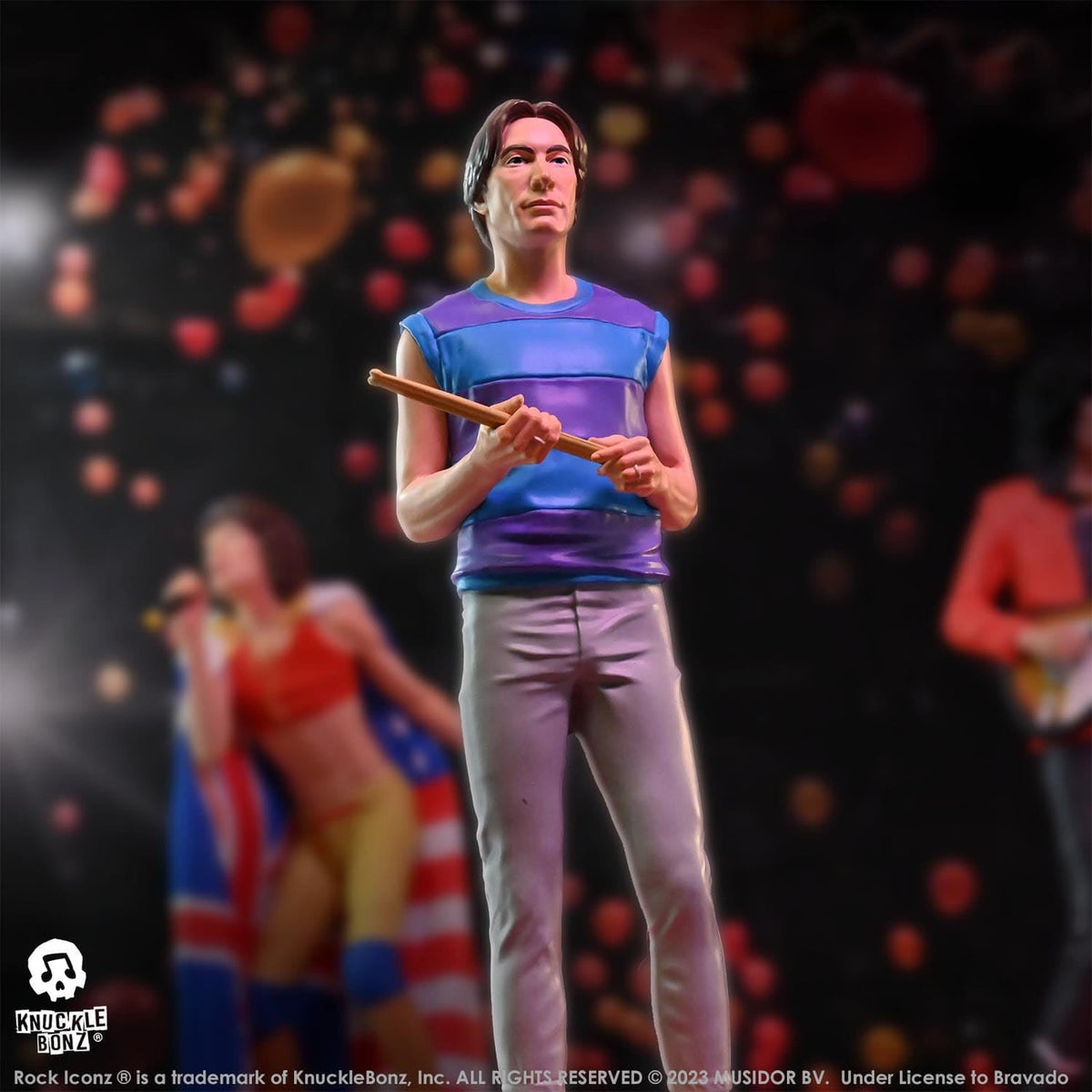 Imagen del producto The Rolling Stones Rock Iconz Estatua Charlie Watts (Tattoo You Tour 1981) 22 cm