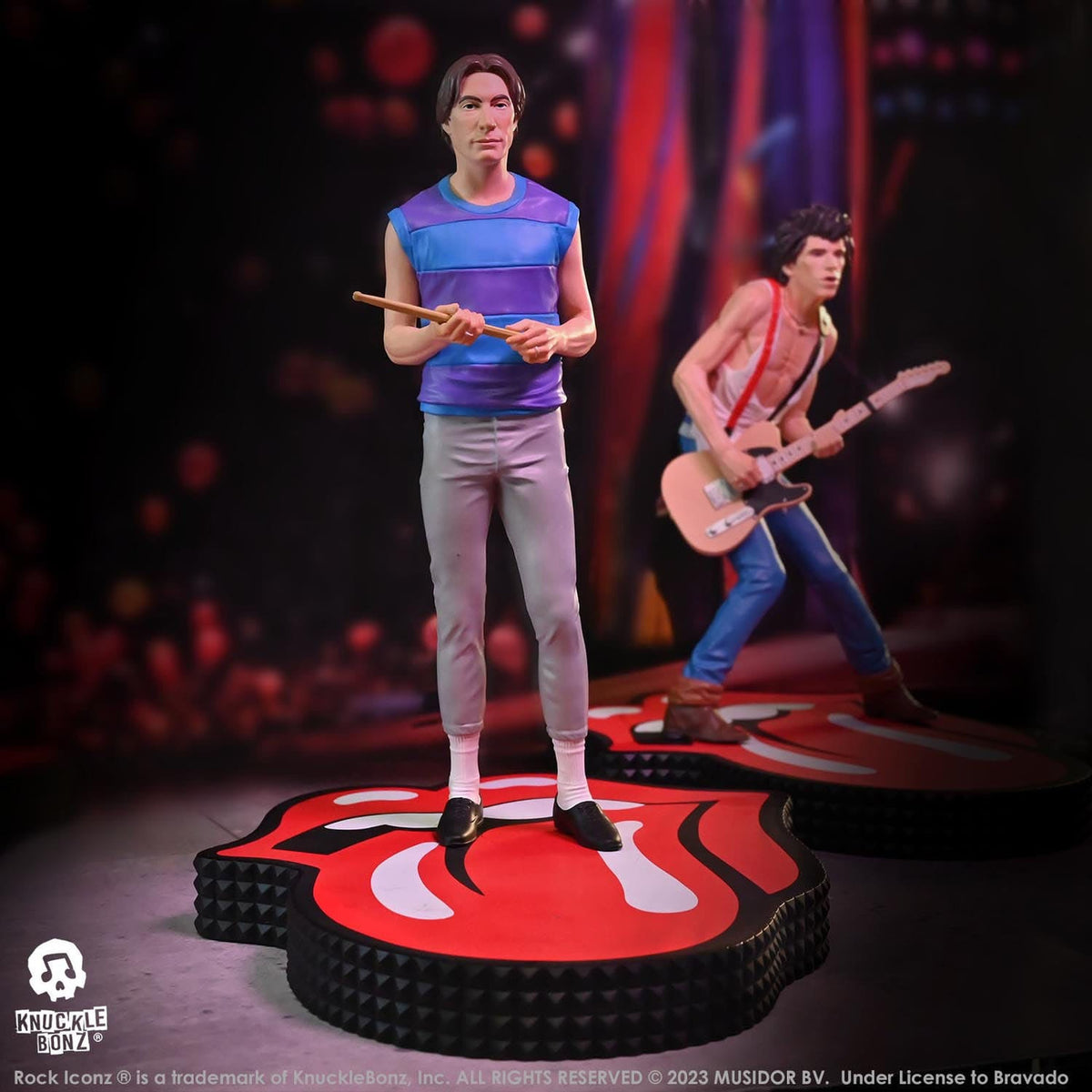 Imagen del producto The Rolling Stones Rock Iconz Estatua Charlie Watts (Tattoo You Tour 1981) 22 cm